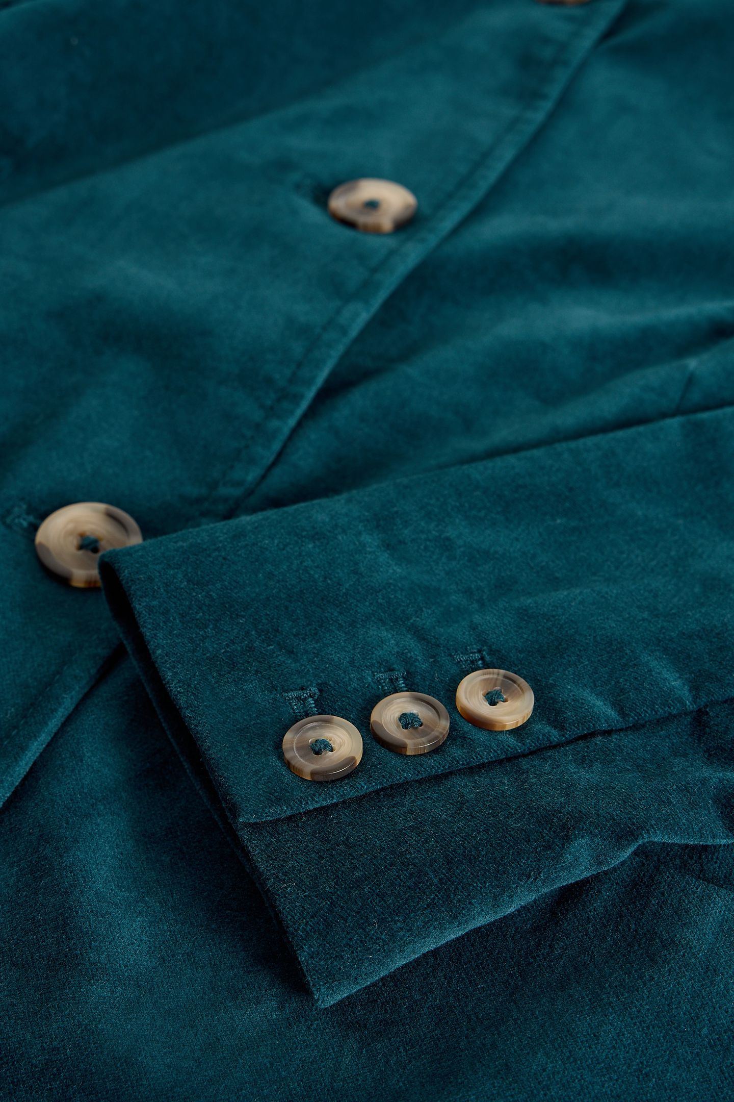 ISLA VELVET COAT DARK TEAL 3