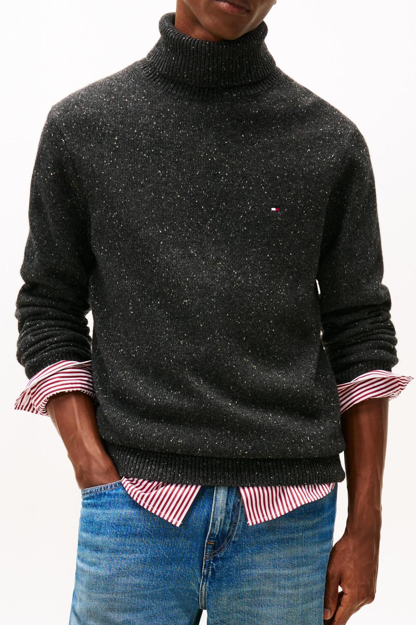 LAMBSWOOL BLEND DONE DARK GREY HEATHER 3