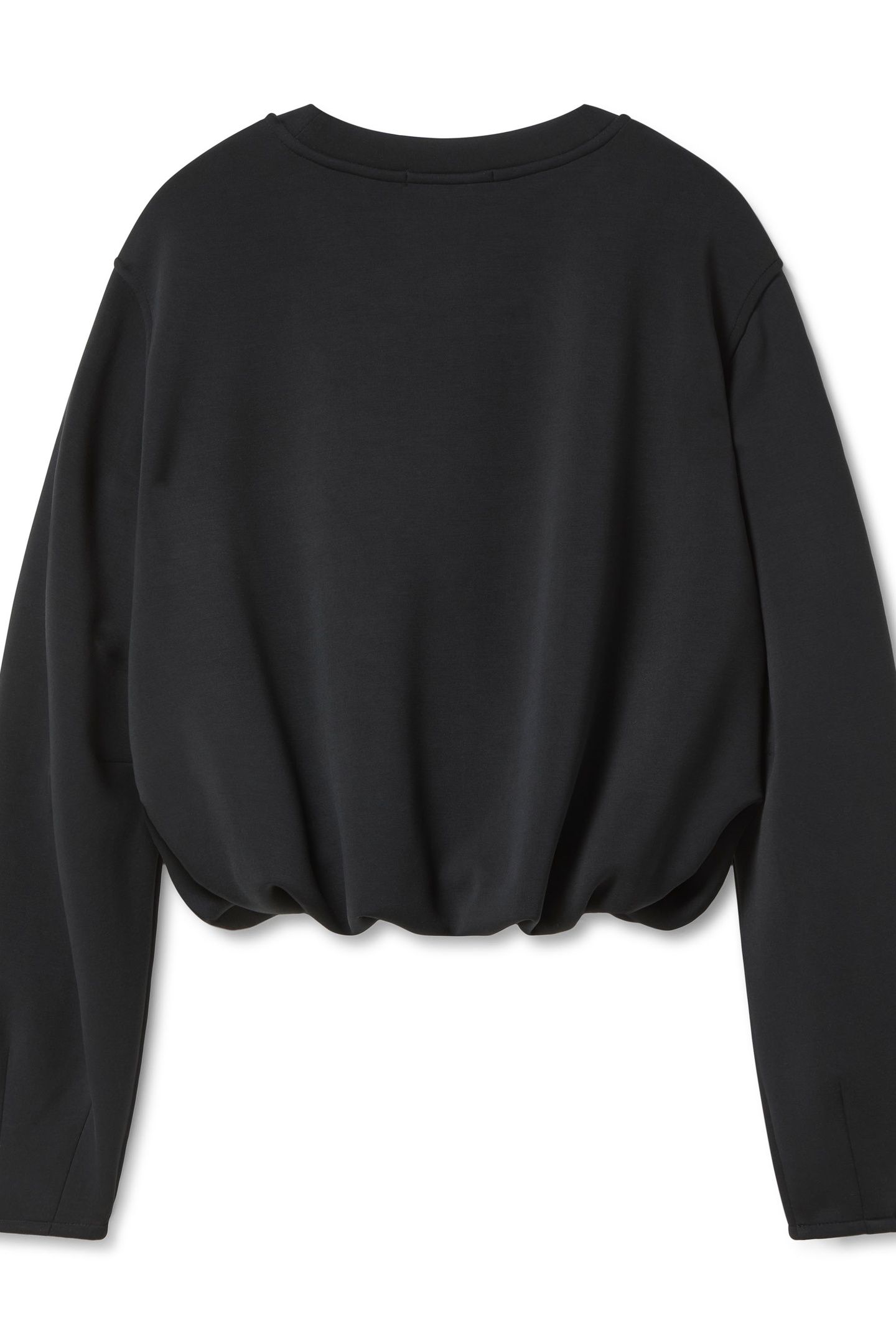 BUBBLE HEM CREWNECK BLACK NIGHT 5