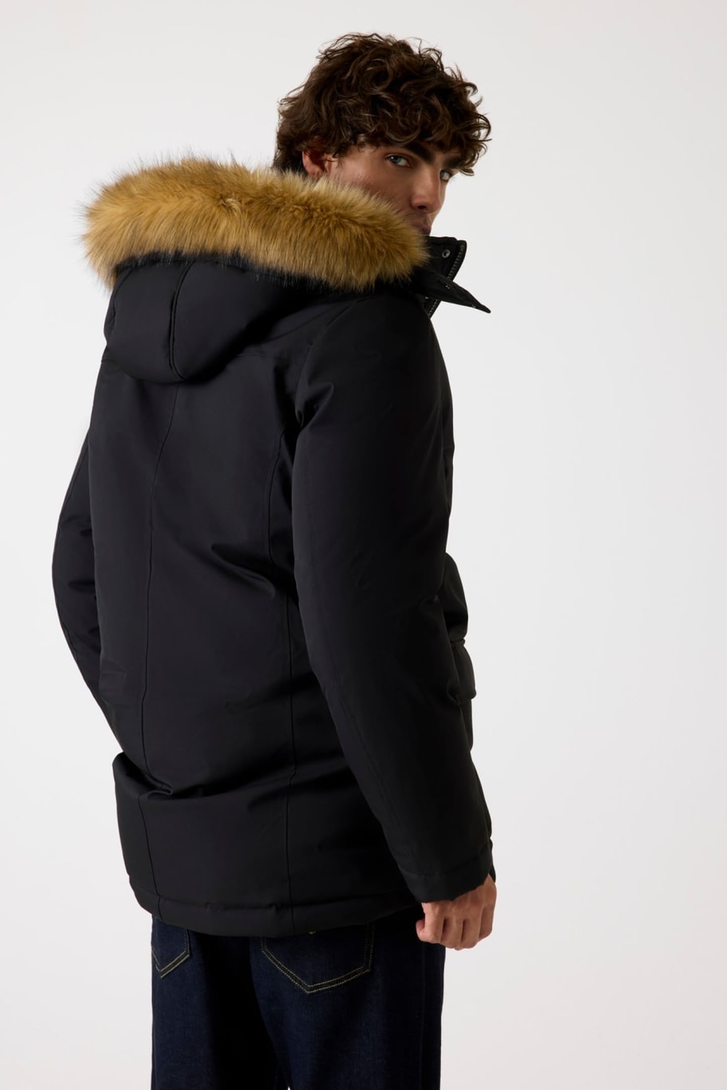 REAL DOWN PARKA JET BLACK A996 2
