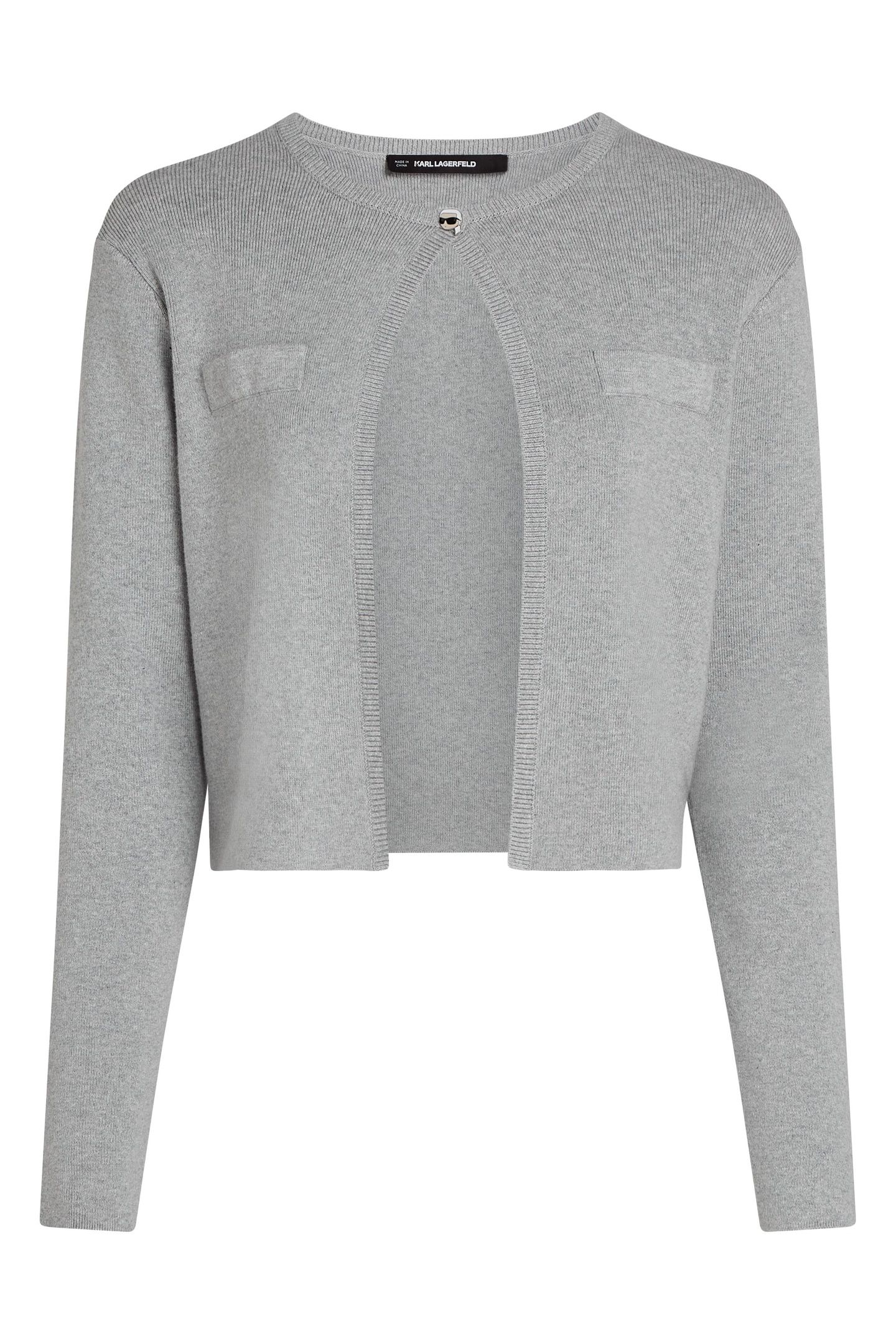 IKON CARDIGAN LIGHT GREY MELANGE 5