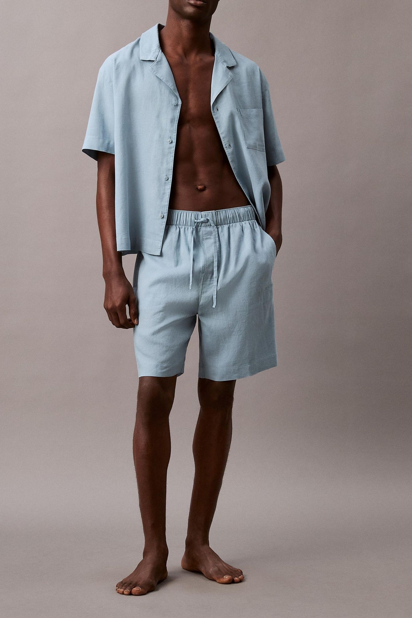 SLEEP SHORT STONE BLUE 3