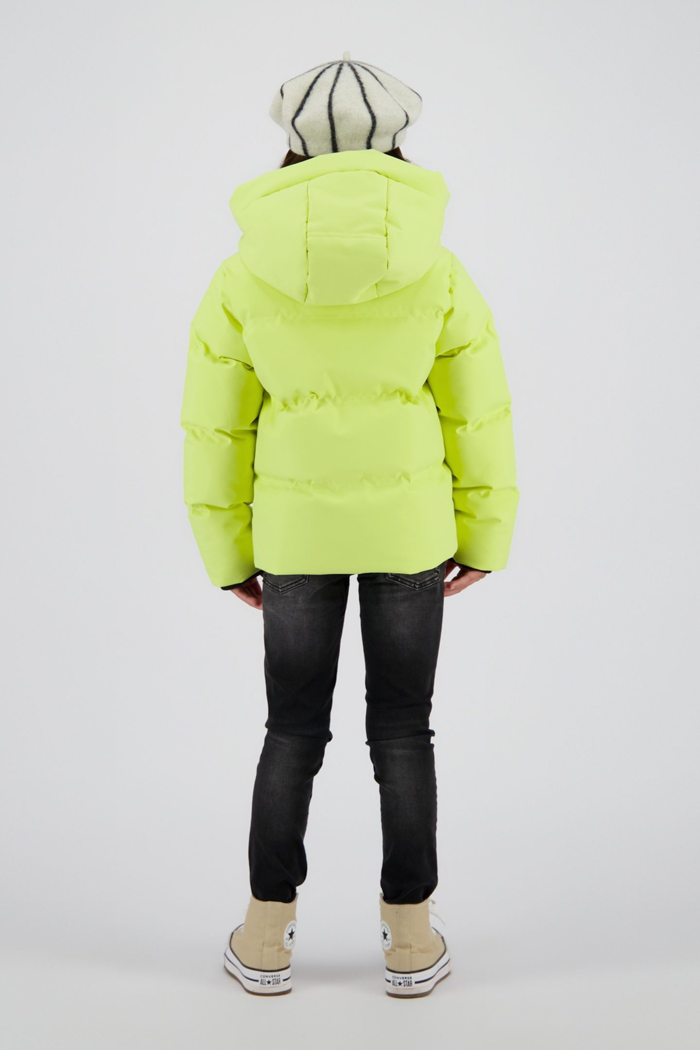 GIRLS TEZIA JACKET OUTDOOR FADED LIME 2