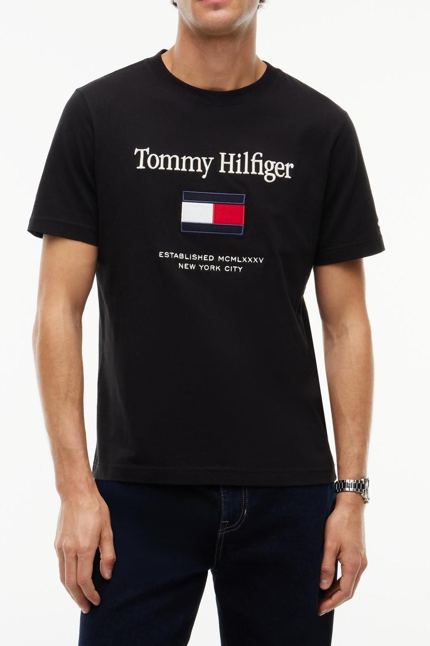 HILFIGER EMBRO FLAG BLACK 1