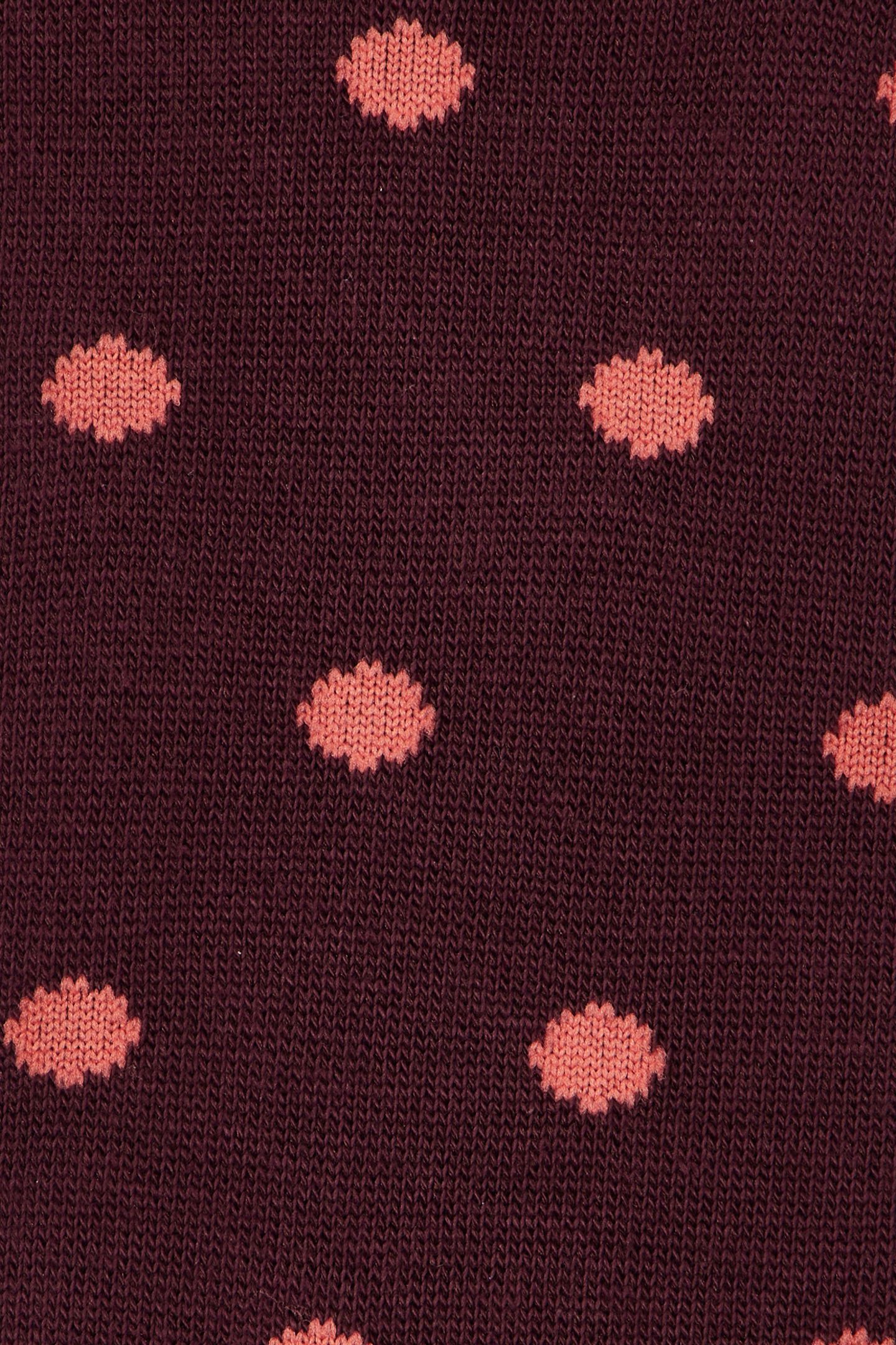 WOMEN SOCK JENNY POLKA BURGUNDY/ BORDE 6