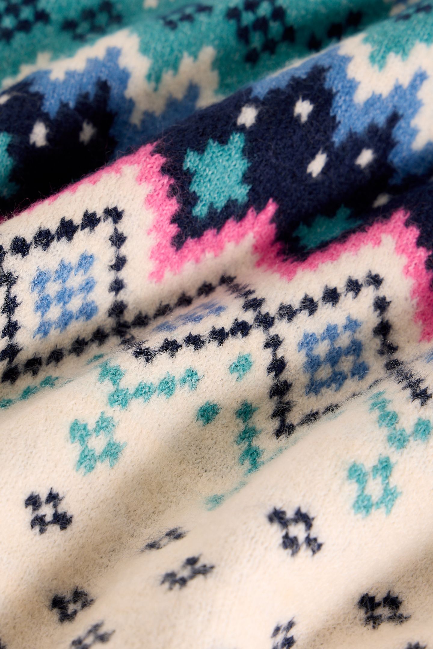 FAIRISLE HIGH NECK JUMPER NAVY MULTI 3