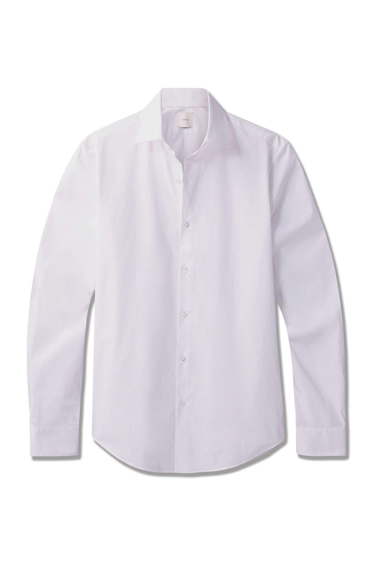 SLIM ESSENTIAL POPLIN SHIRT WHITE 4