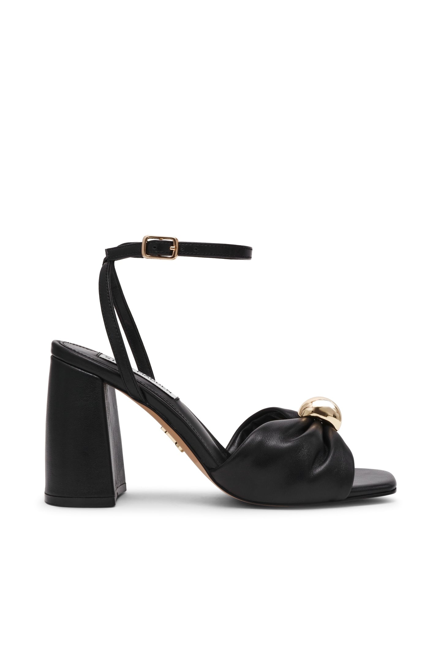 MELADI SANDALS BLACK LEATHER 1