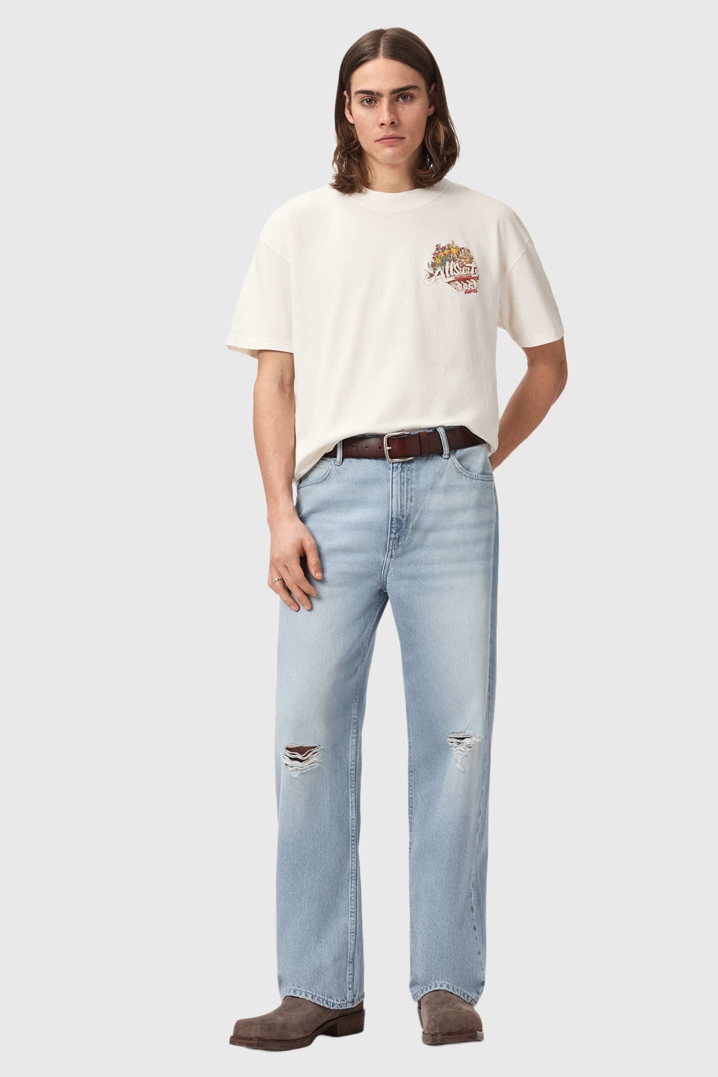 ROQUE SS CREW CHALK WHITE 1