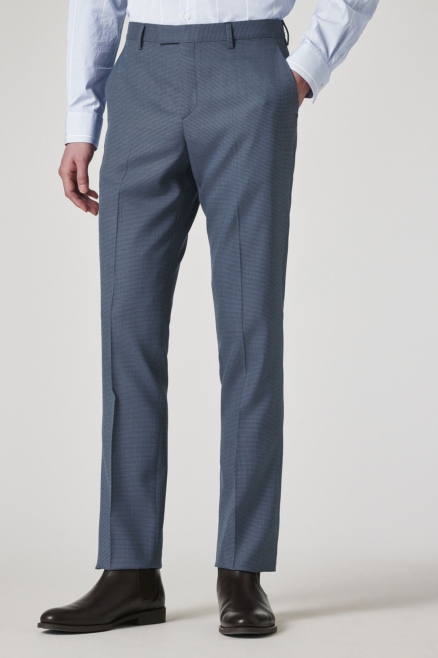 MENS SLIM FIT TROUSER BLUE 1