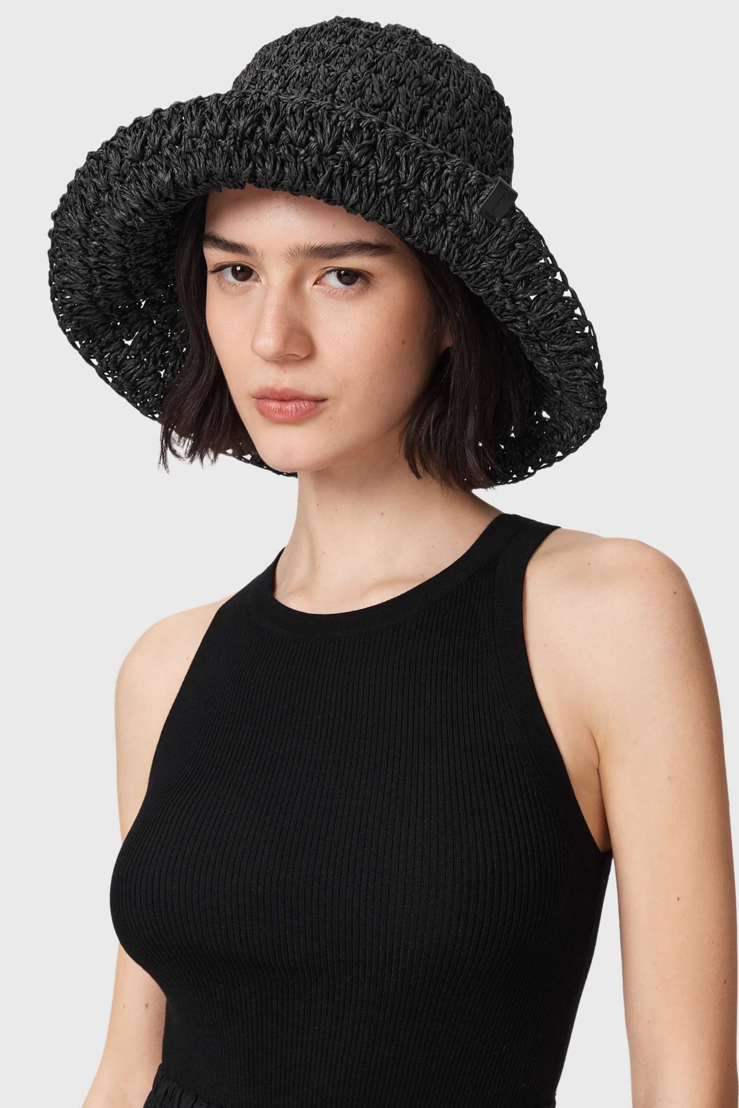 WILLOW STRAW HAT BLACK 2