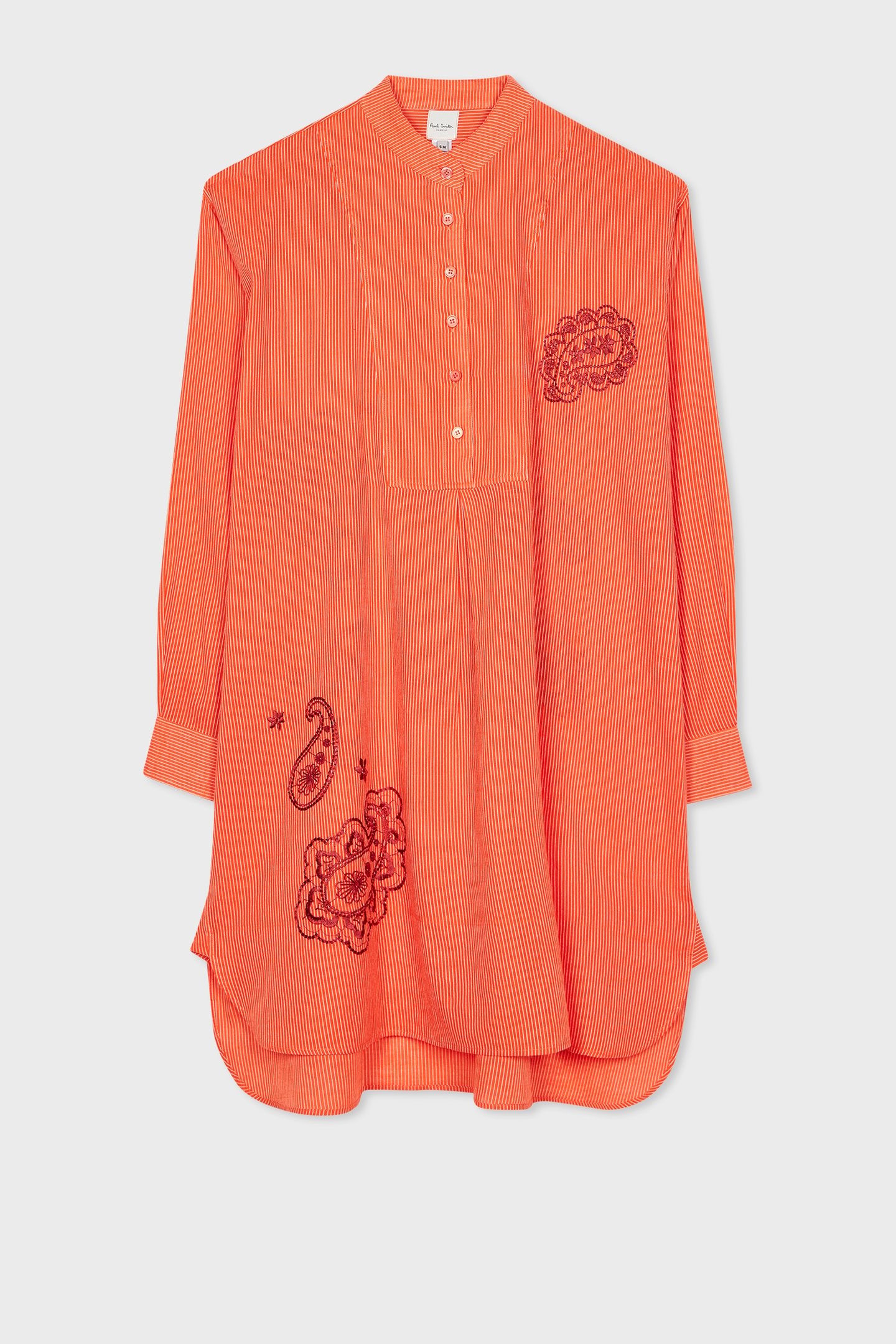 WOMEN KAFTAN STRPE PAISLY ORANGE 2