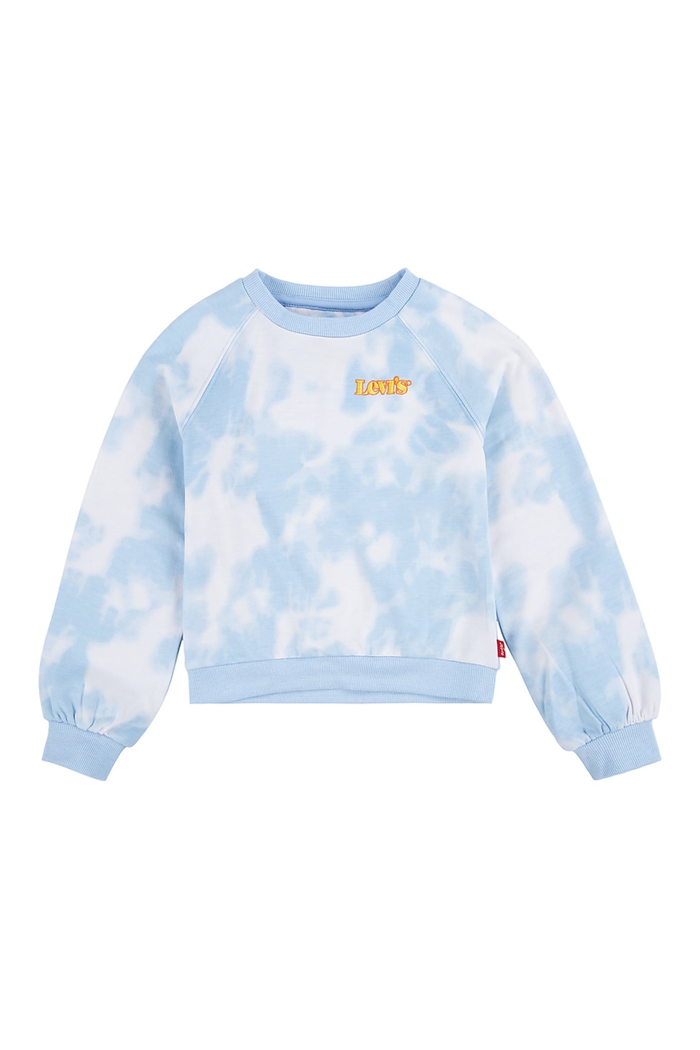 GIRLS BENCHWARMER CREW SWEATSHRT PLEIN AIR TIE DYE 1