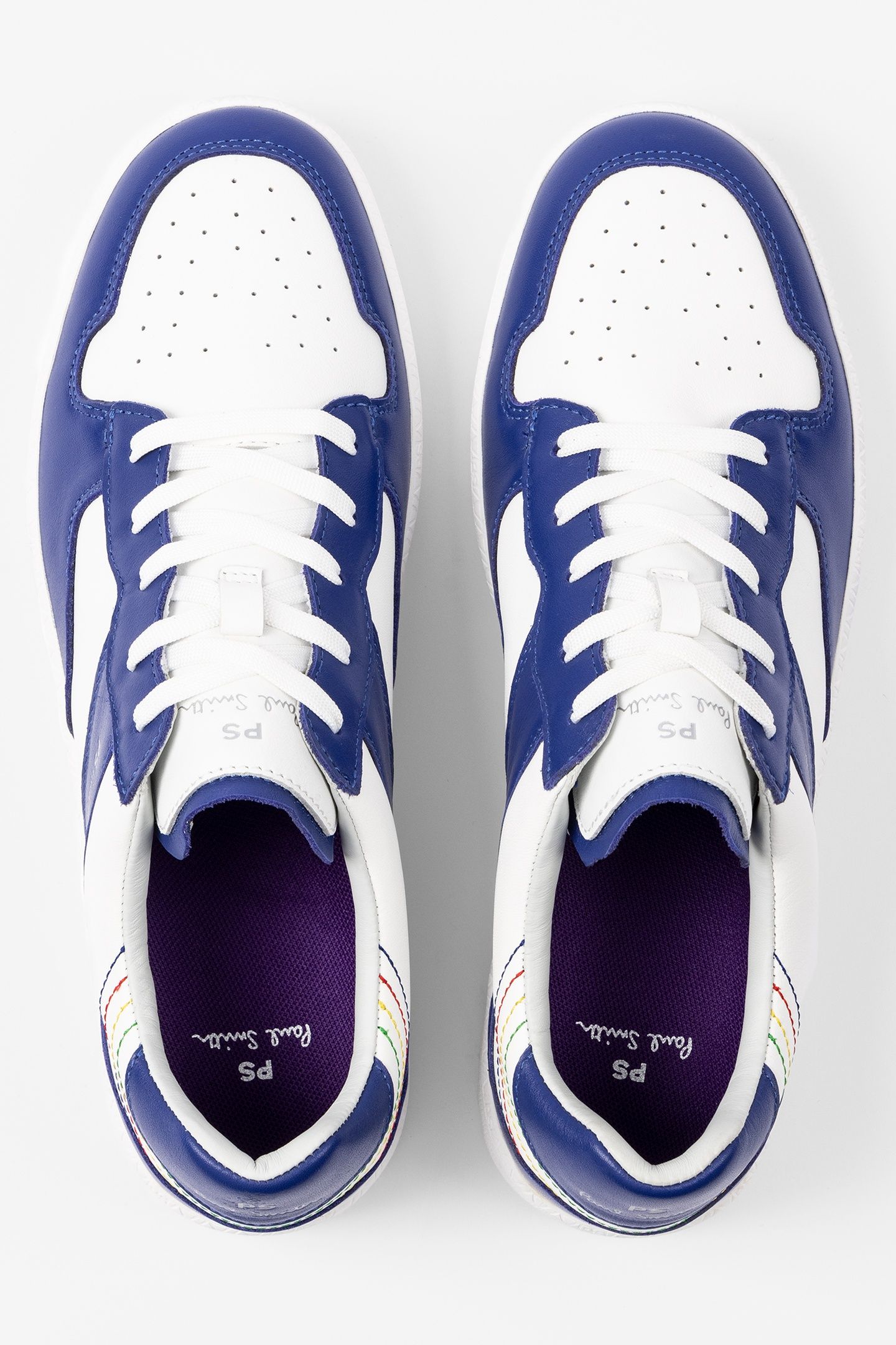 MENS SHOE LISTON WHITE BLUE WHITE 4