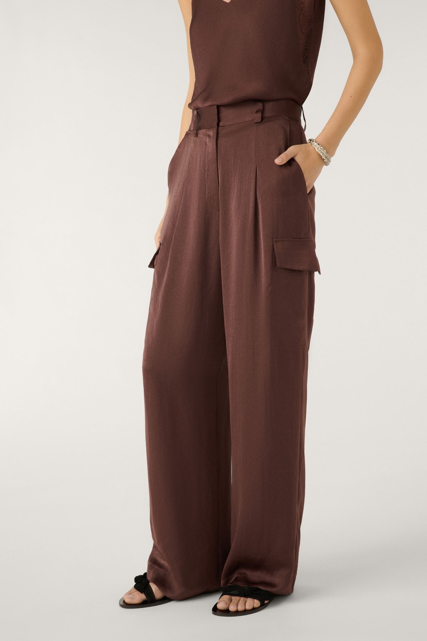 STRAIGHT TROUSERS MARRON 4