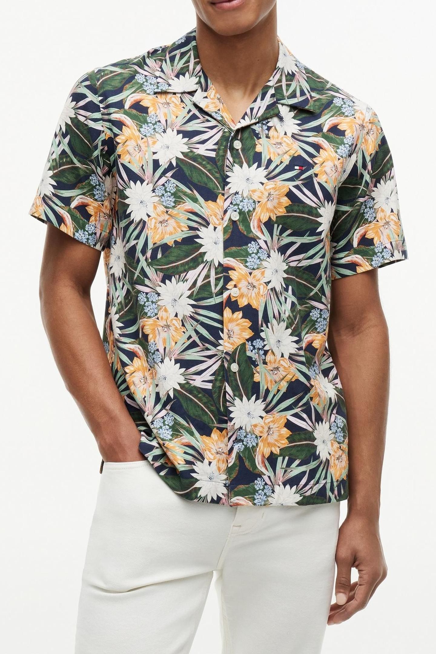 CO LYOCELL FLORAL SS CARBON NAVY/ALLOVER 1