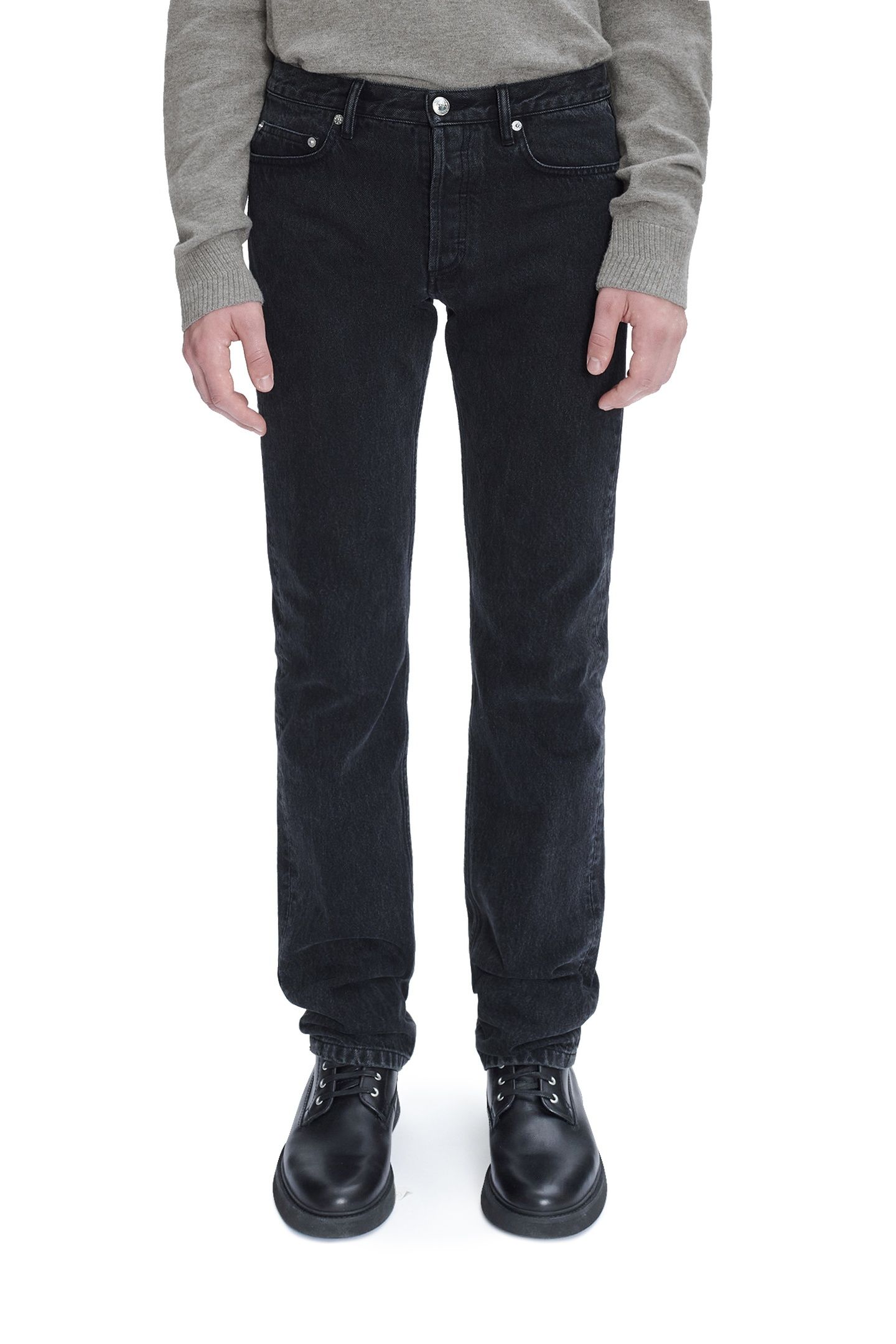 UNISEX JEANS SMALL NEW STANDARD WASHED BLACK 1