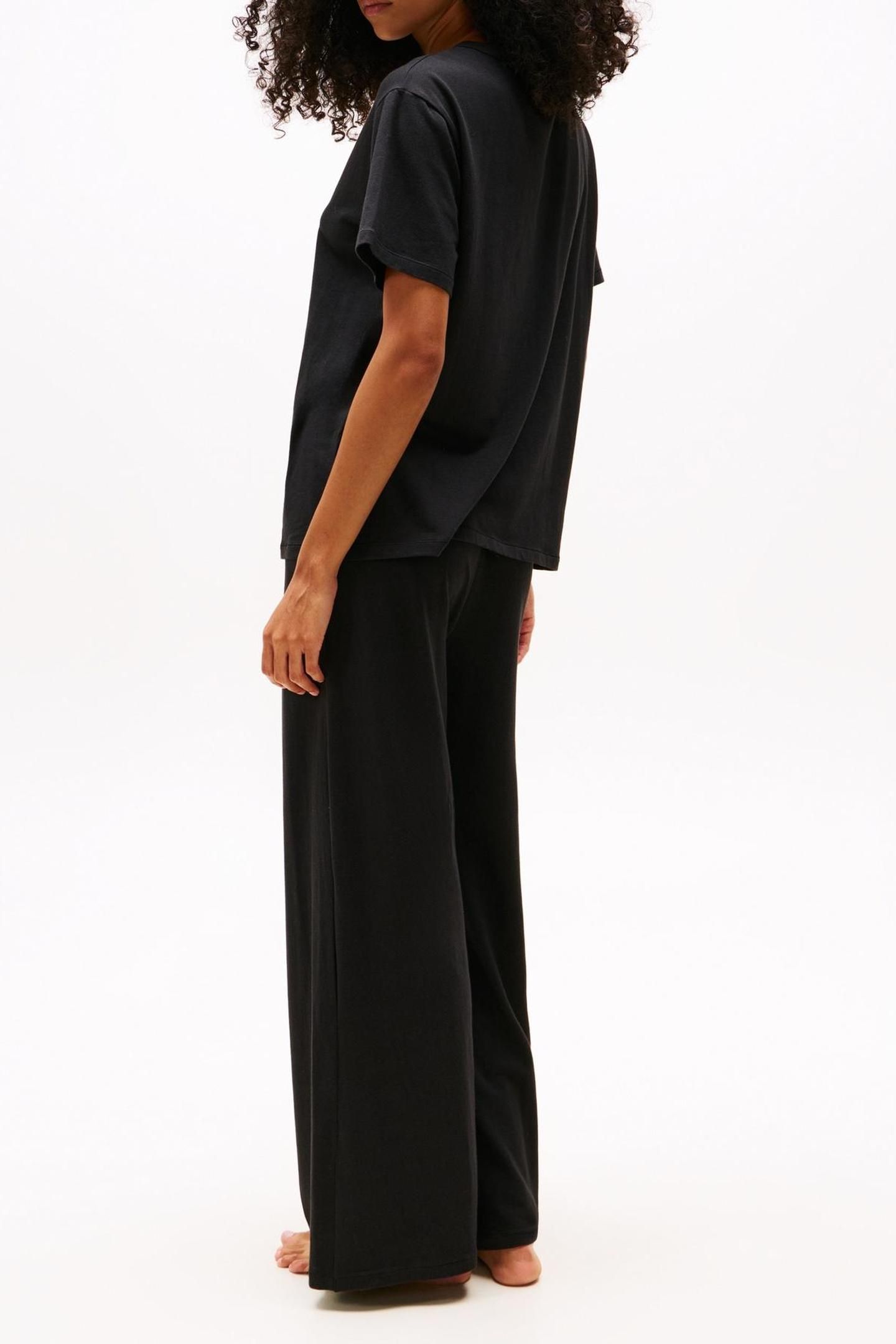 SS MODAL HENLEY T-SHIRT BLACK 2