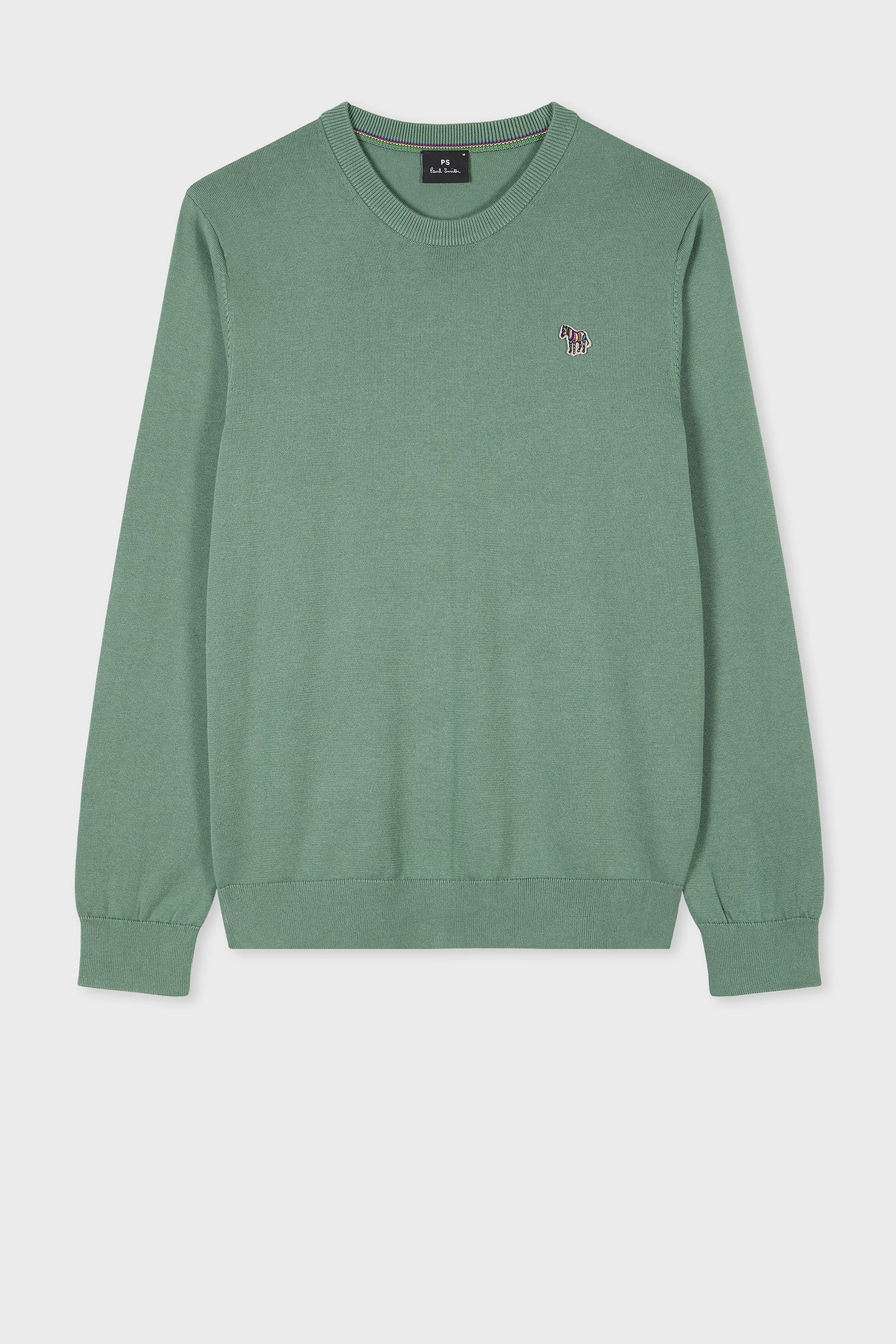 MENS SWEATER CREW NECK ZEB BAD PEA GREEN 4