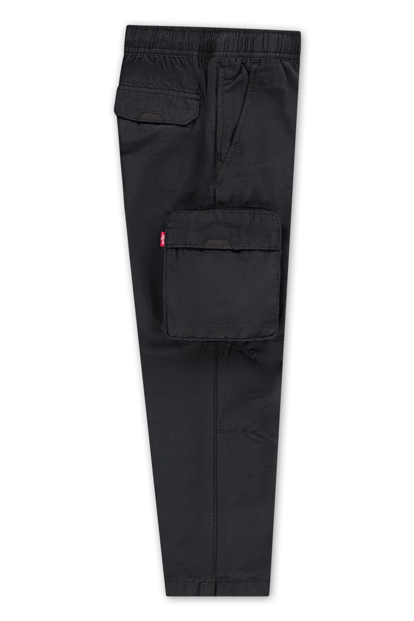 BOYS PARACHUTE CARGO PANTS JET BLACK 3