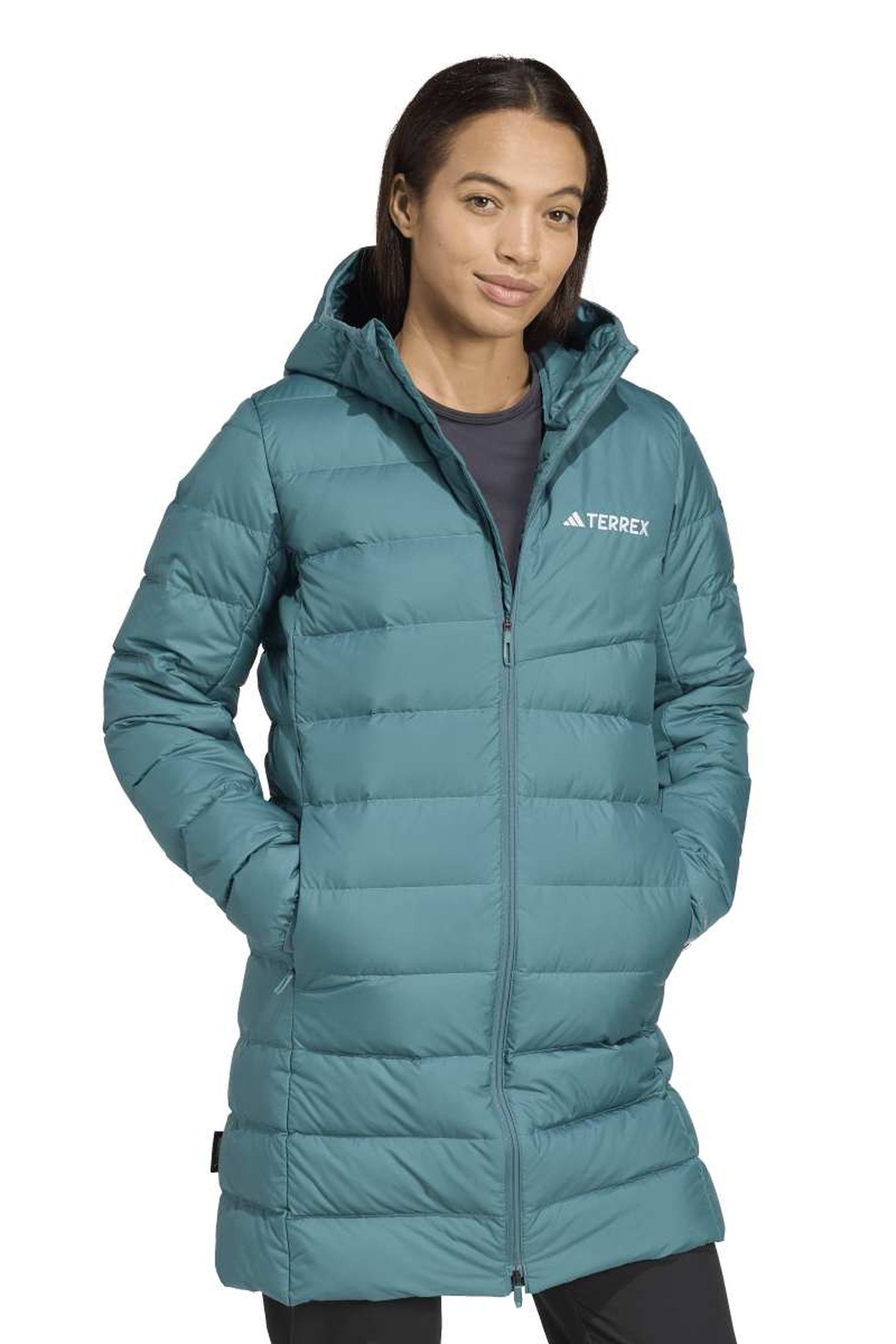 W MT DOWN PARKA PRELOVED TEAL 2