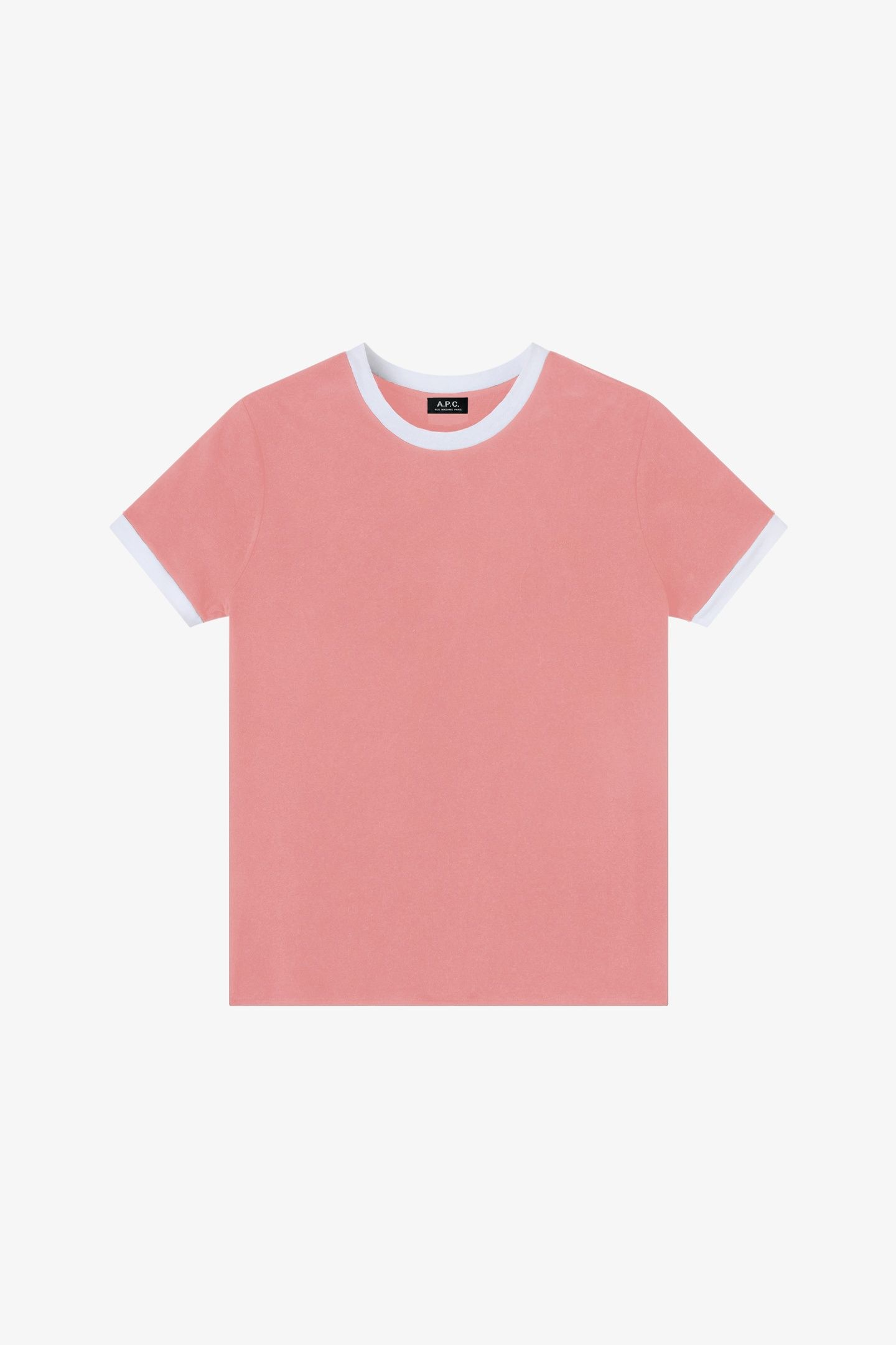 UNISEX T-SHIRT SHORT SLEEVE CONTRAST PINK 2