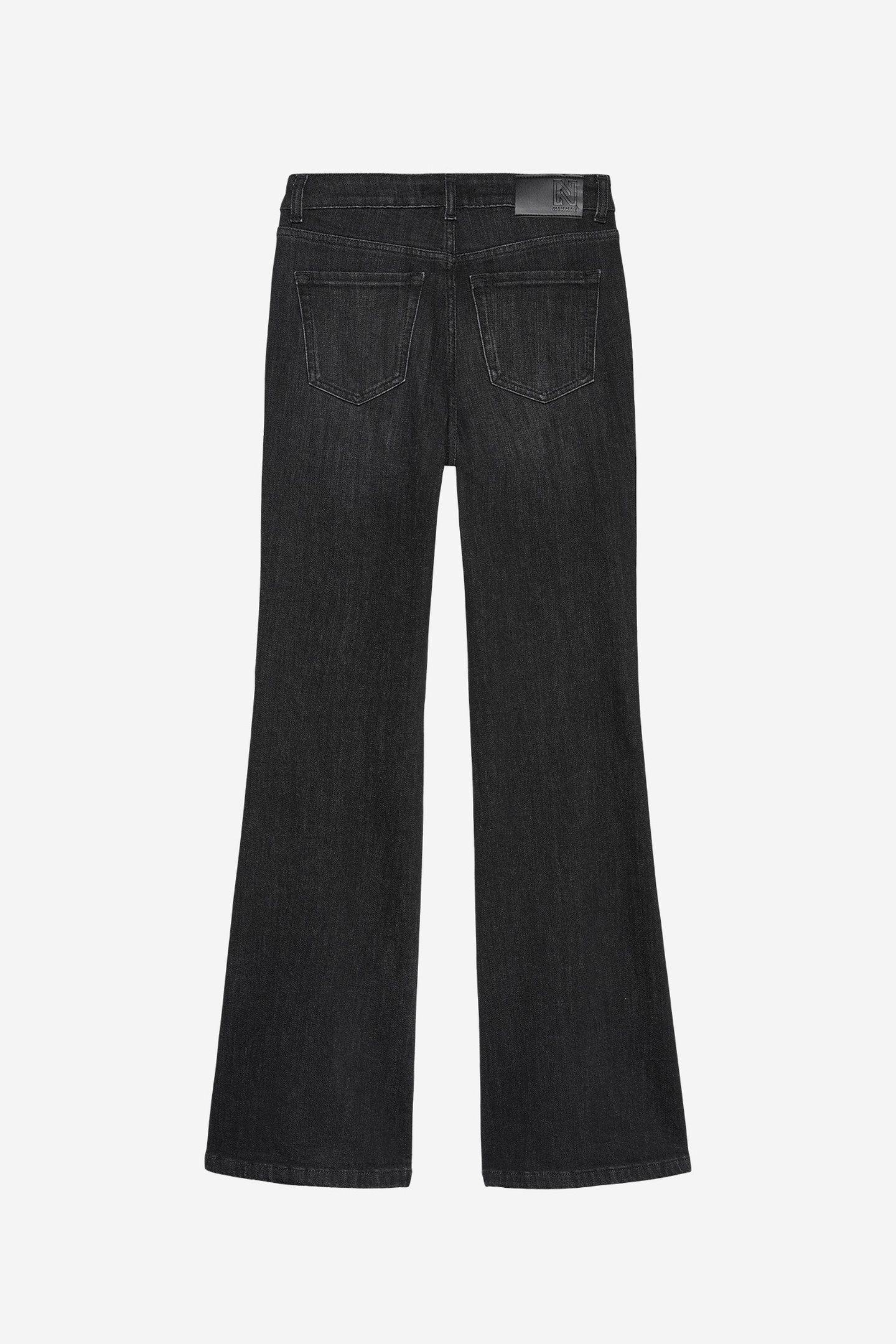 ESSIA DARK GREY FLARE JEANS DARK GREY DENIM 2