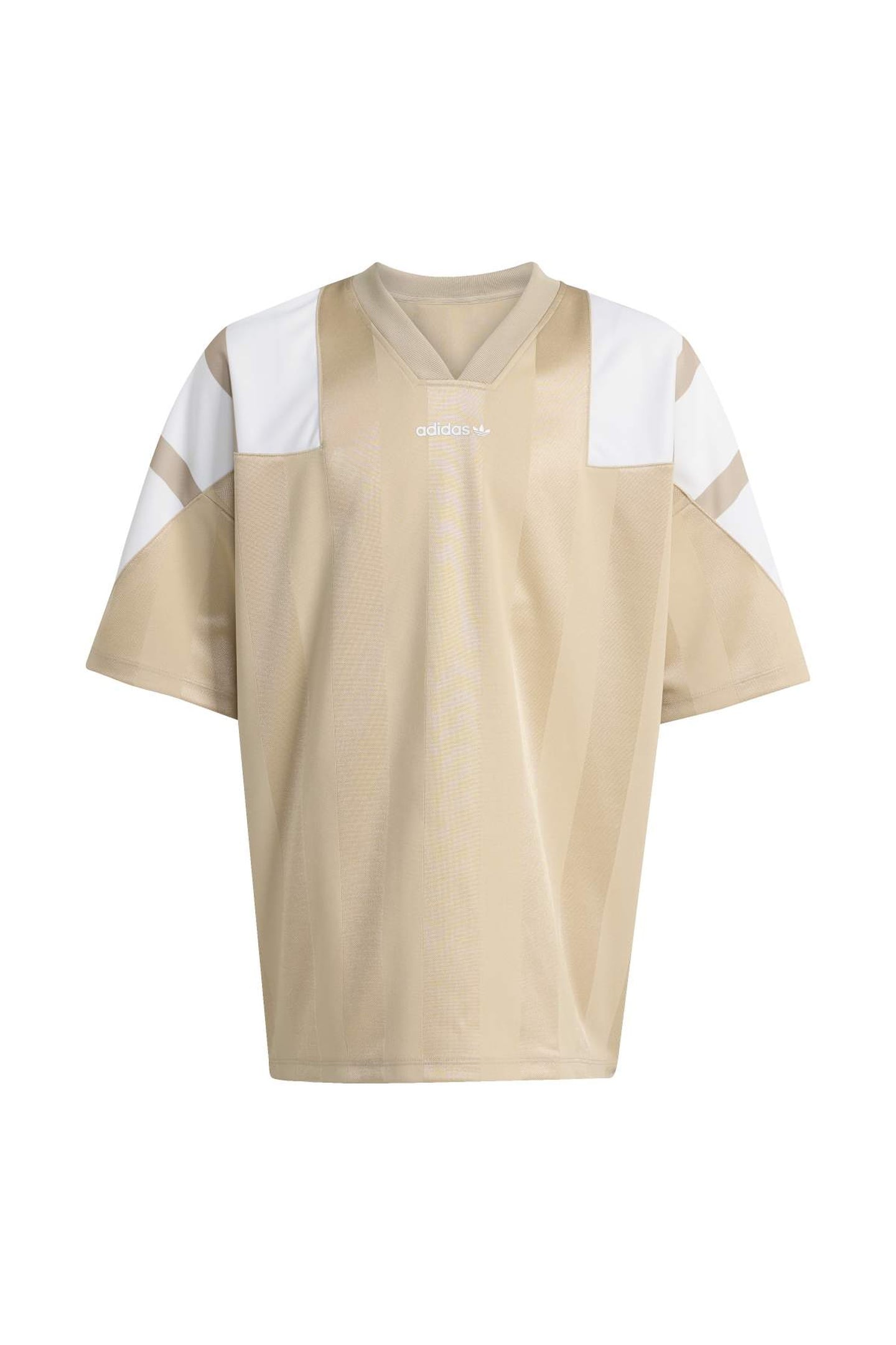 JUNIOR OVERSIZED BLOCKED JERSEY T-SHIRT STONE KHAKI 5