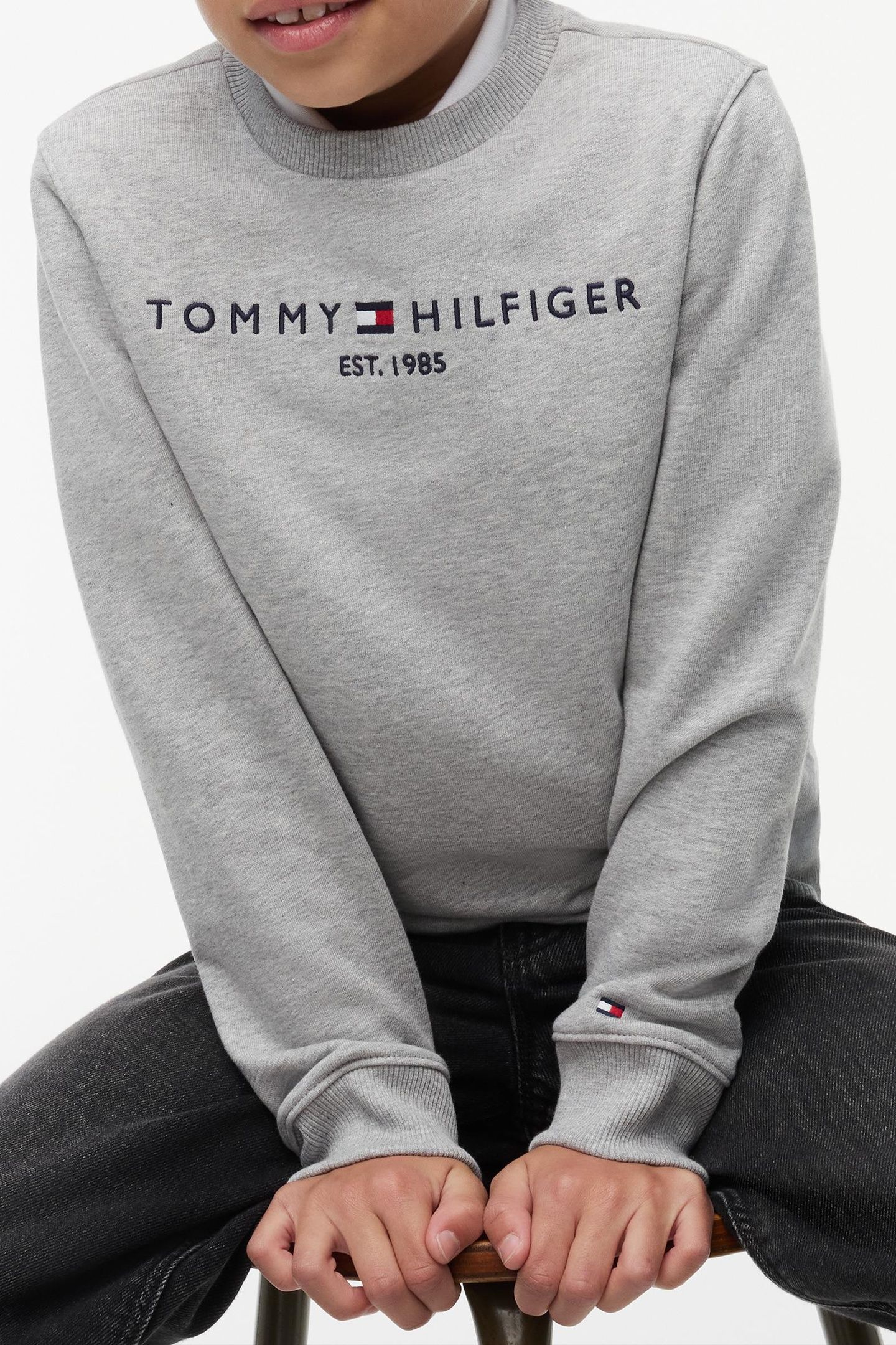 UNISEX ESSENTIAL SWEATSHIRT LIGHT GREY HEATHER 7