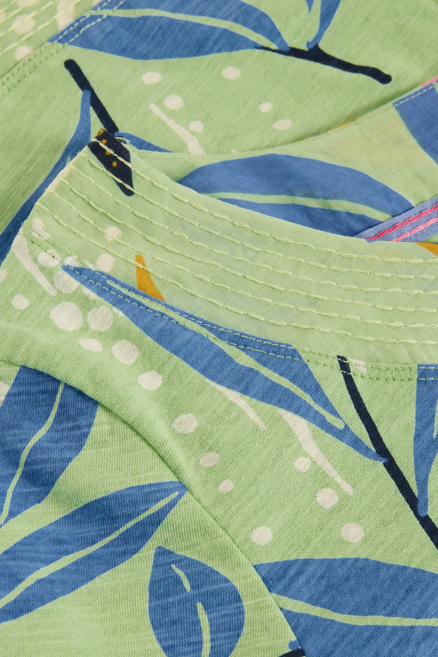 WEAVER JERSEY TEE GREEN PRINT 6