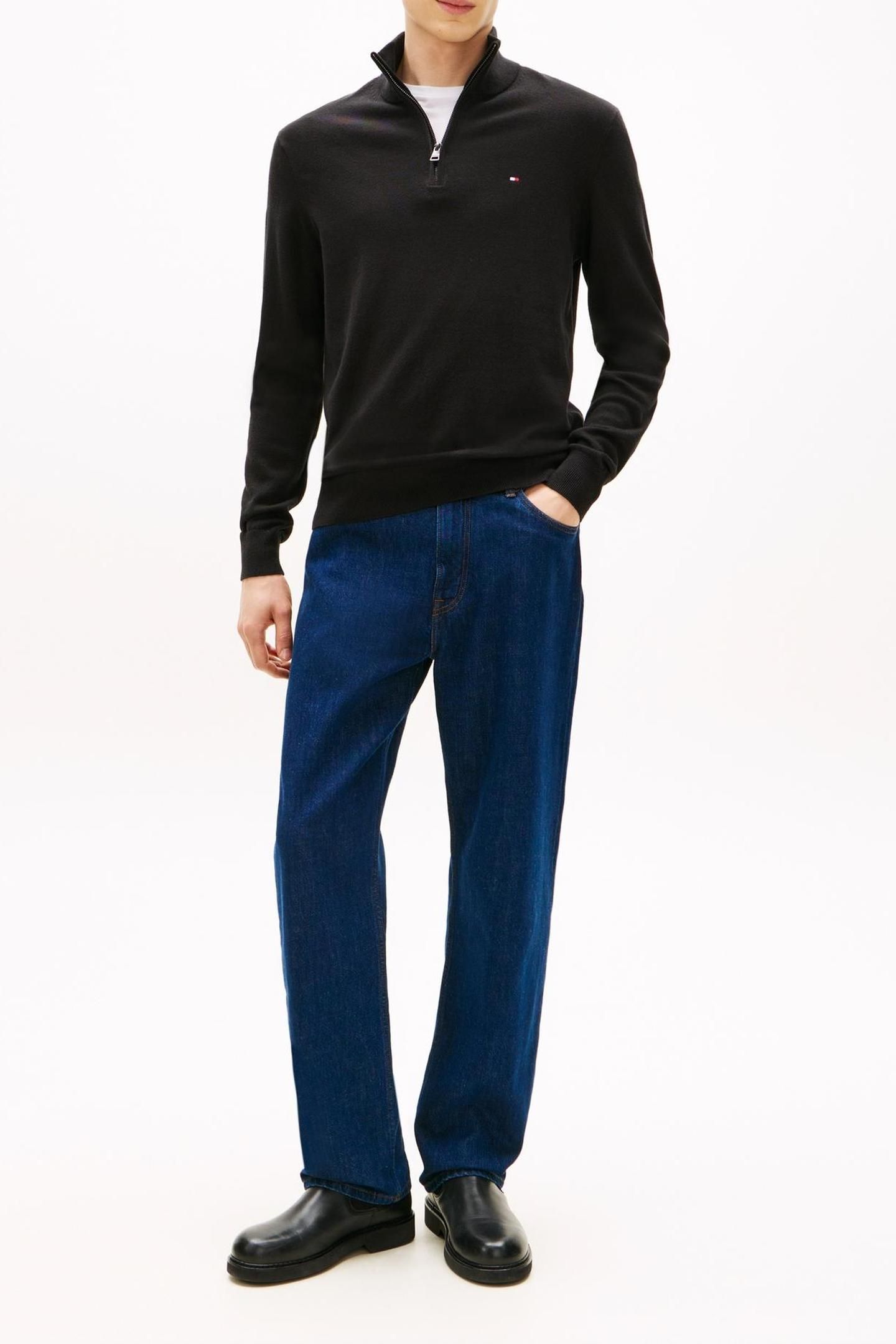 PIMA COTTON CASHMERE SWEATER BLACK 3
