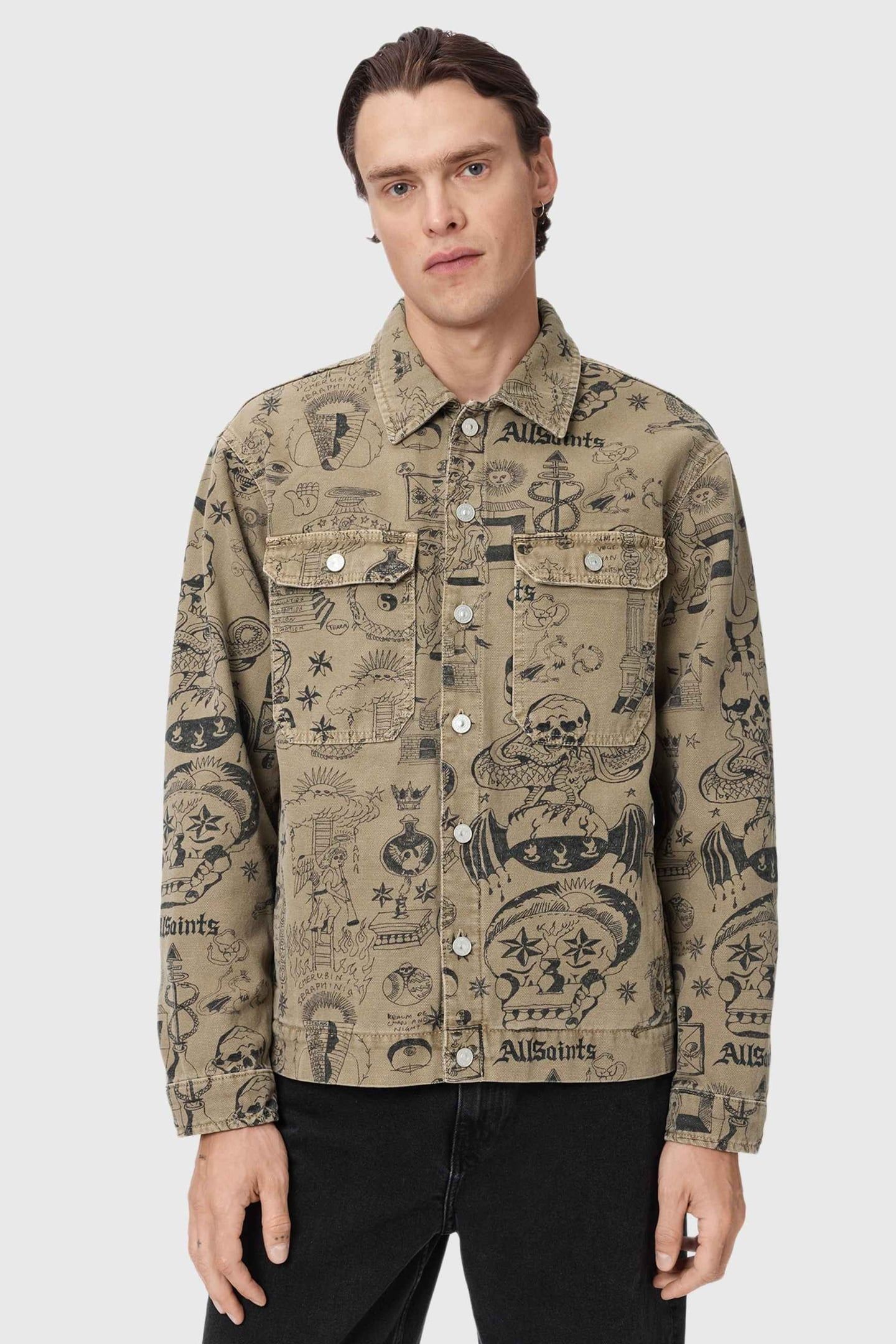 SHERB CANVAS SHACKET SAND BROWN 1