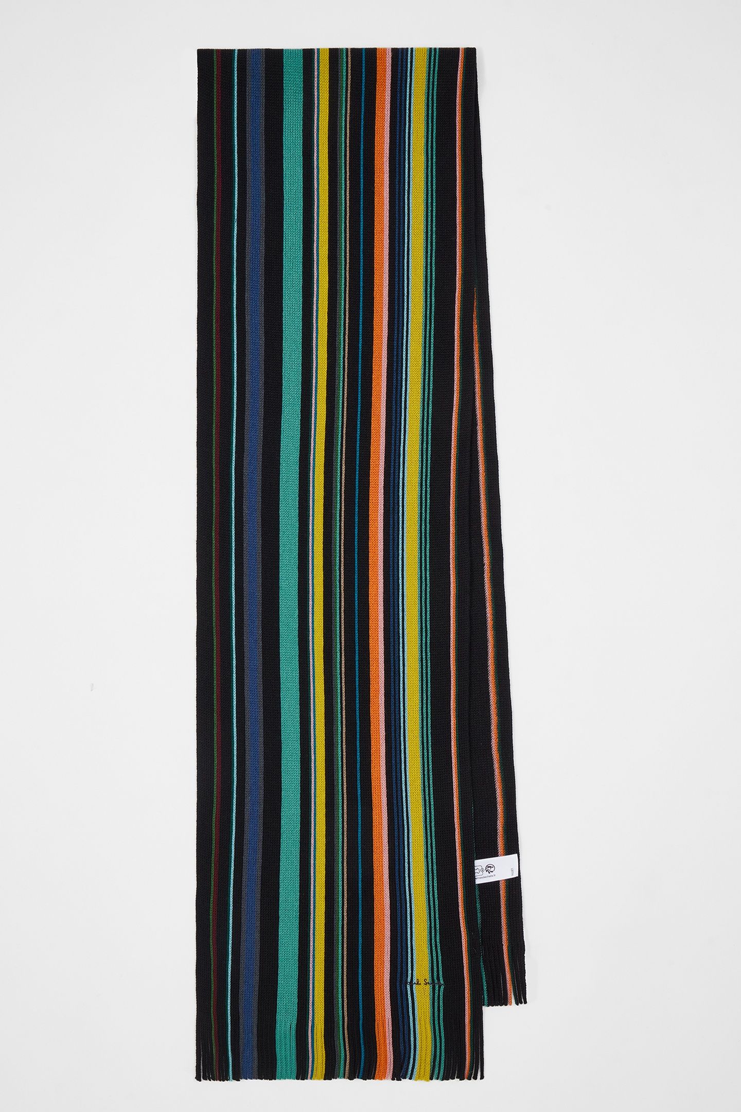 MEN SCARF IVAN STRIPE BLACK 3