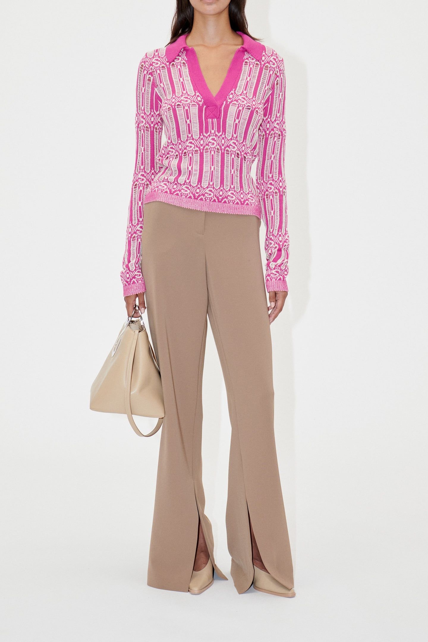 LEAH PANTS LONG COFFEE BROWN 1