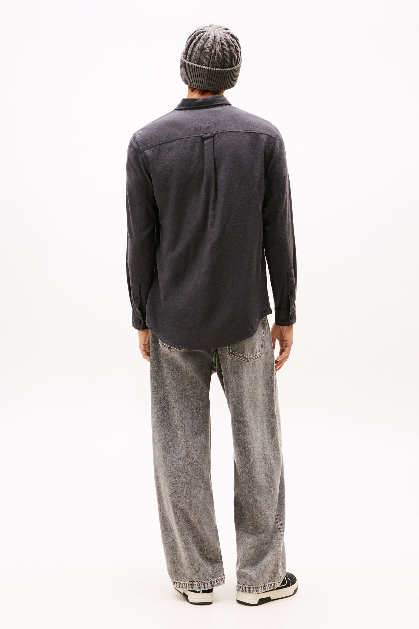 TJM REG FLANNEL SHIRT BLACK 2