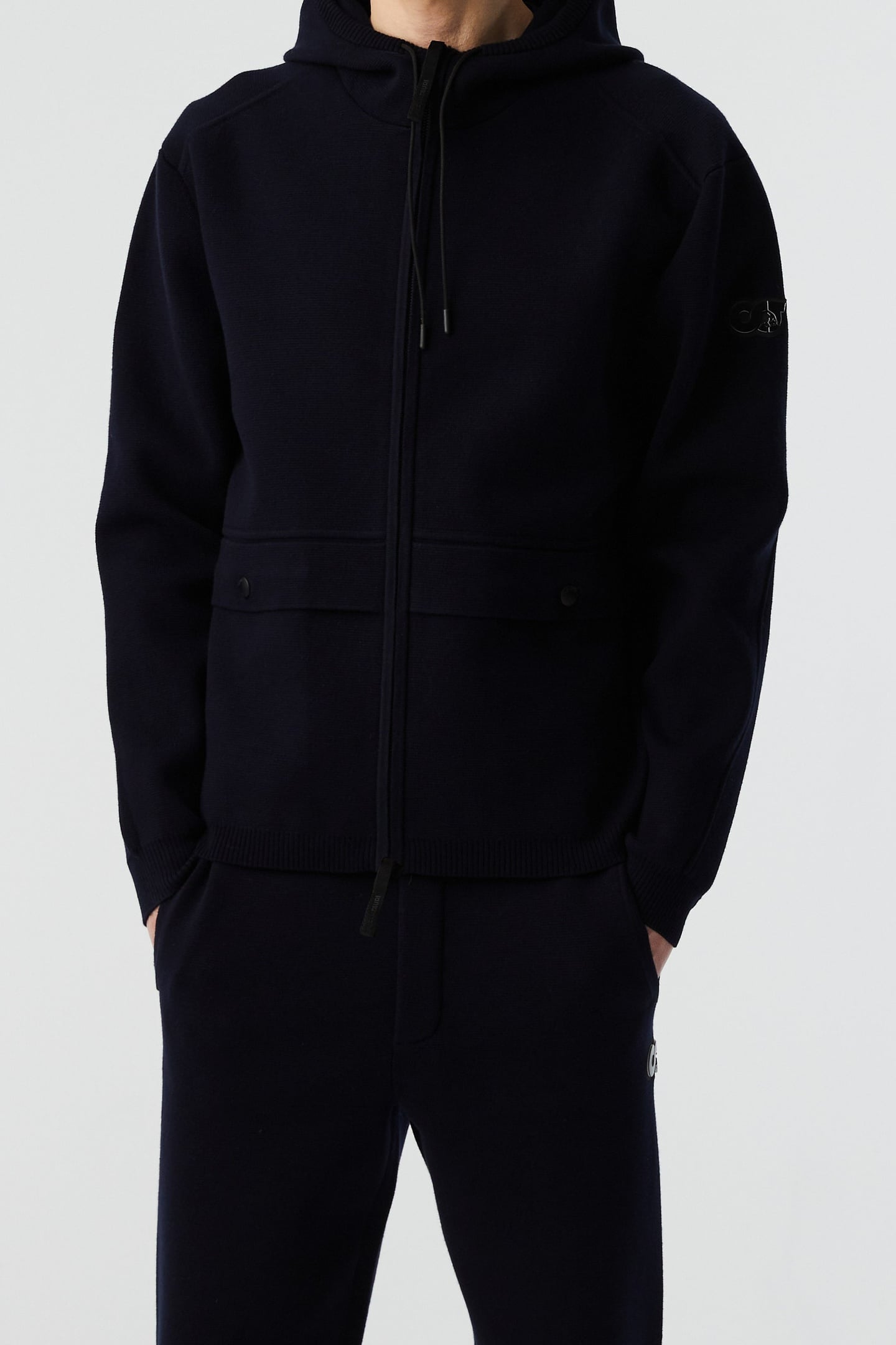 FACOL V1.Y8.02 FLAT-KNIT-JACKET NAVY 1