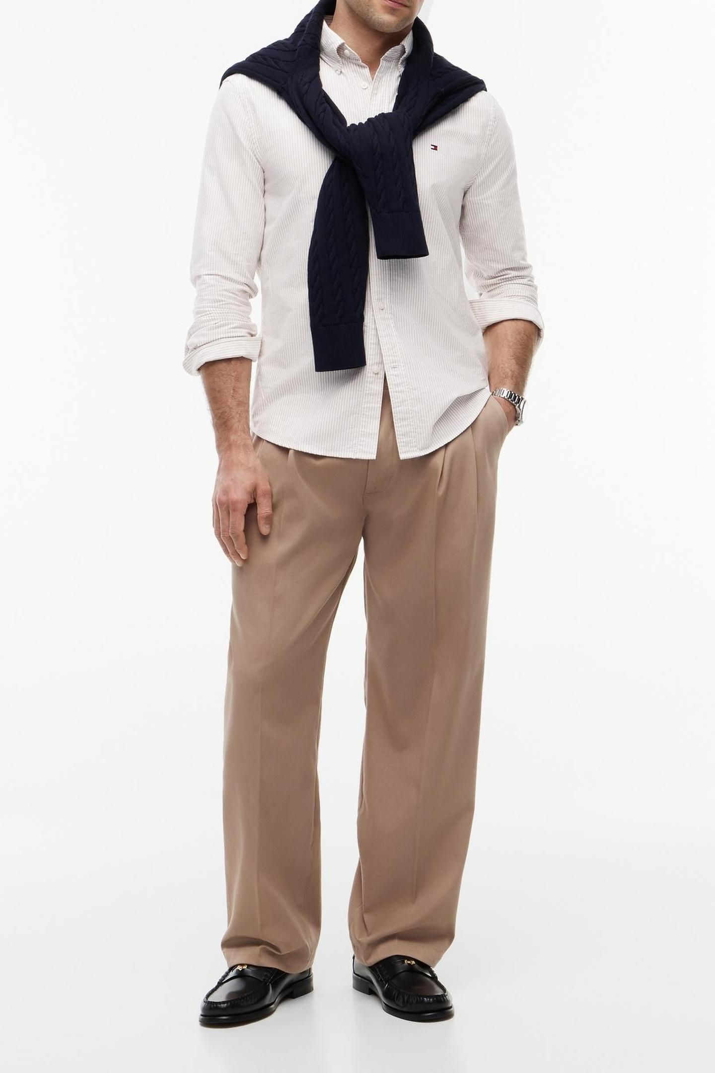 HERITAGE OXFORD STRIPE SAFARI CANVAS/WHITE 3