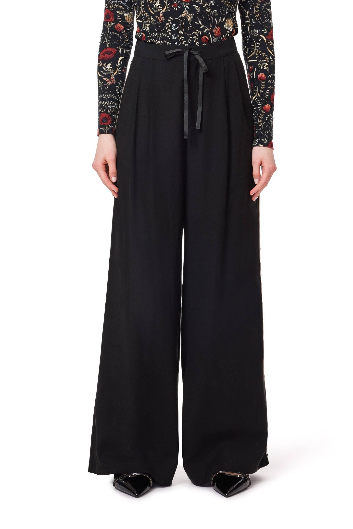 WIDE LAG PANT WITH TIE SCARAB 3