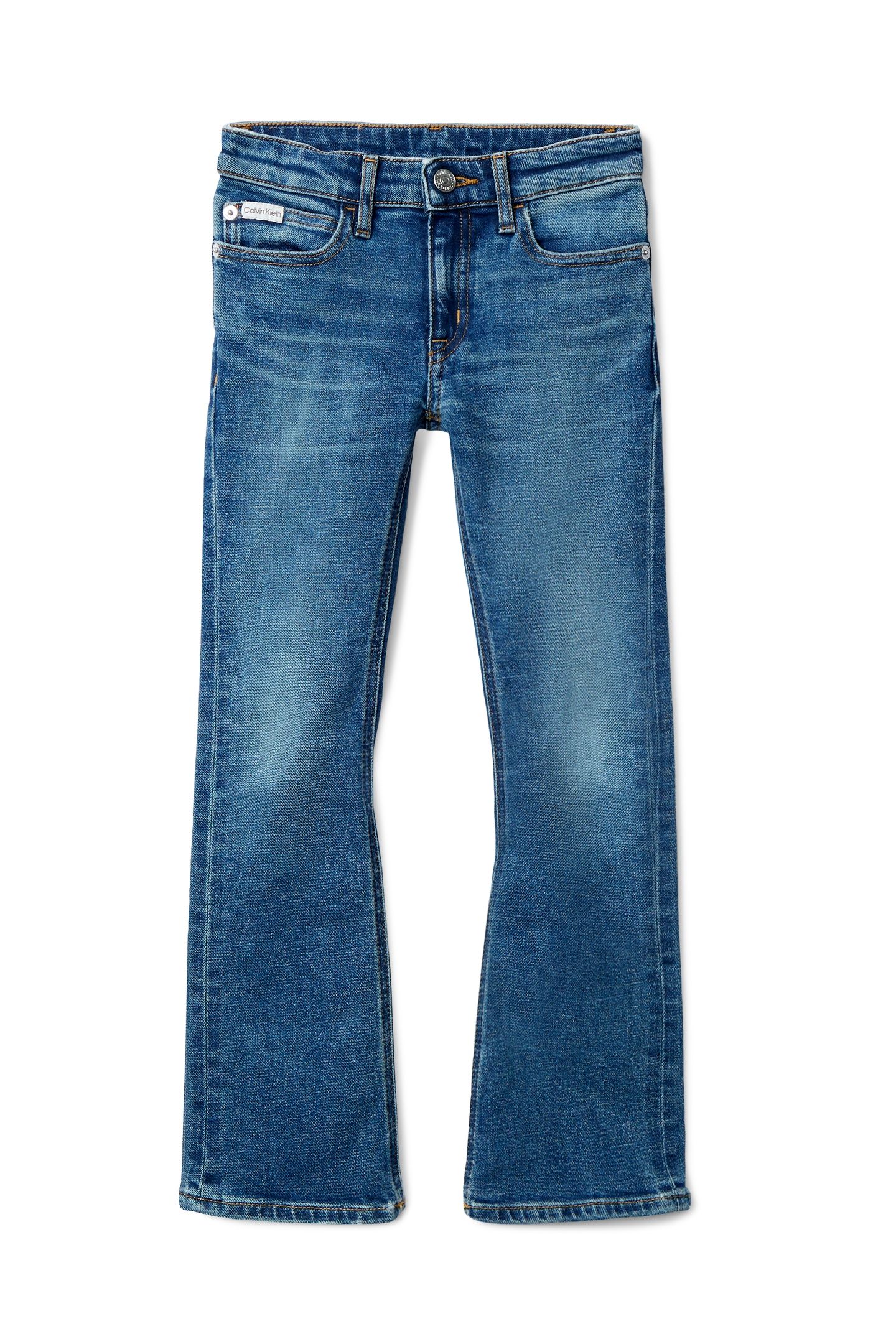 GIRLS MID RISE FLARE DARK BLUE 4