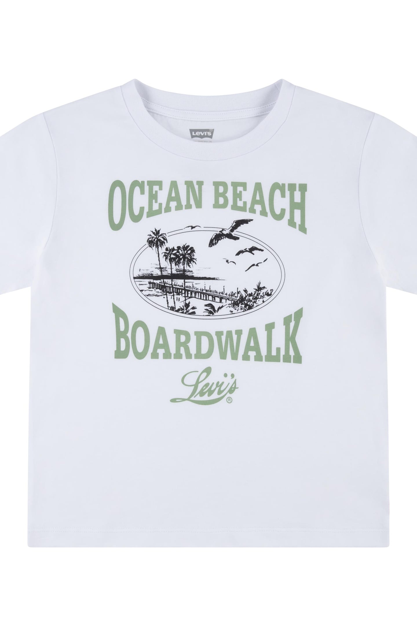 GIRLS BOARDWALK SS TEE BRIGHT WHITE 1