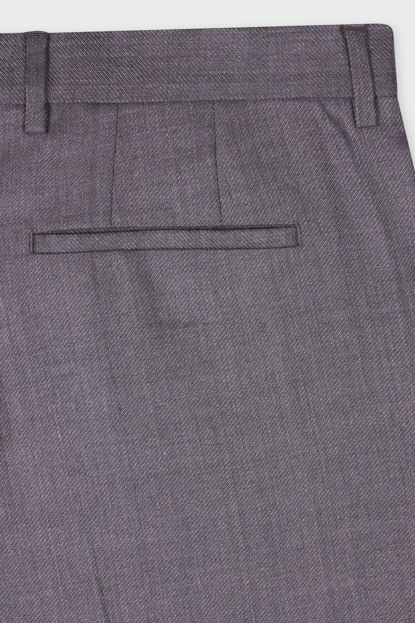 MENS SLIM FIT TROUSER GREY MELANGE 8