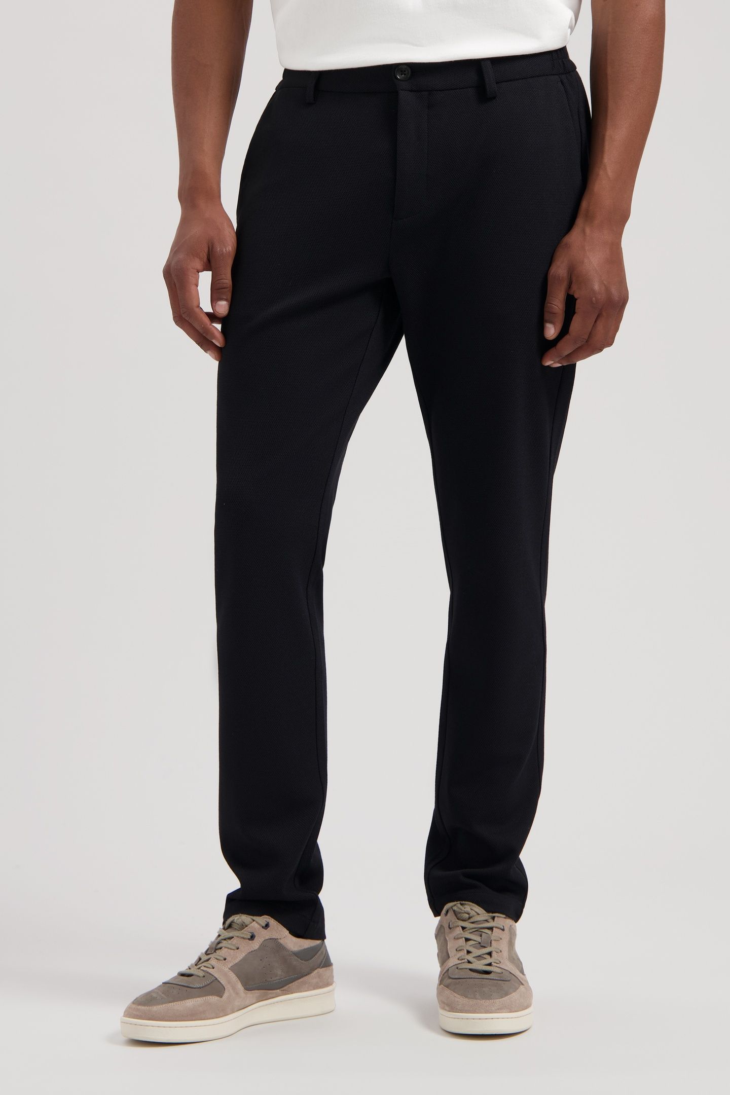 DS_LANCASTER PIQUE CHINO BLACK 1