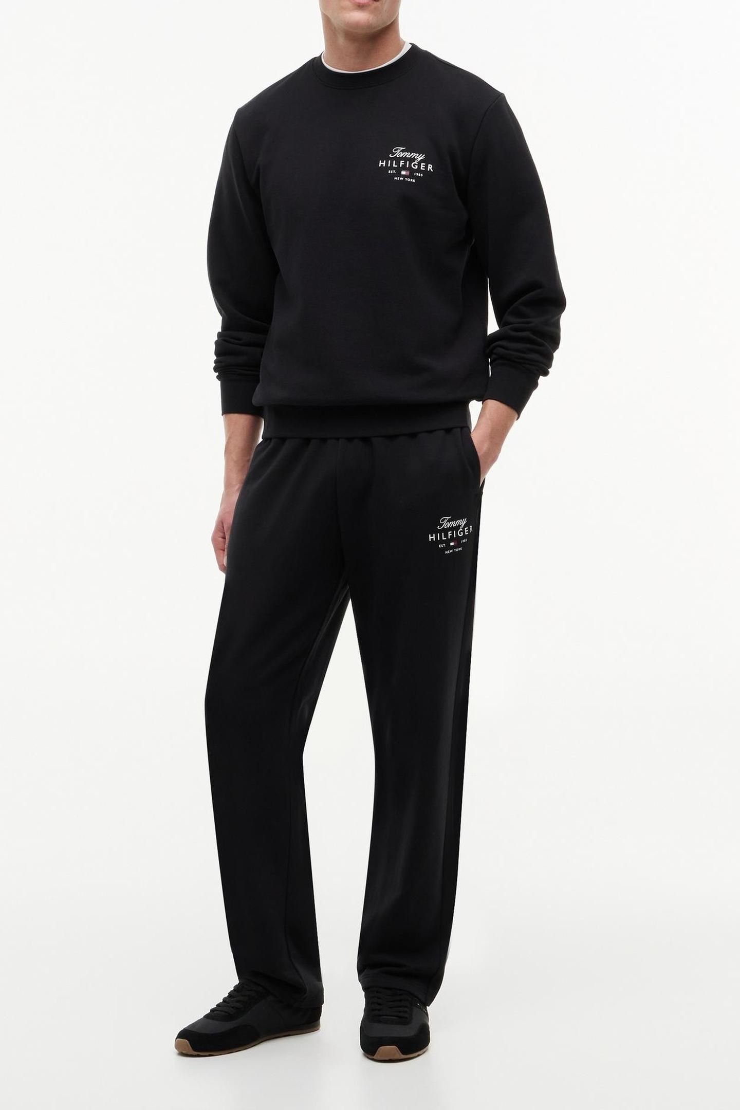 SCRIPT STACK SWEATPANTS BLACK 4
