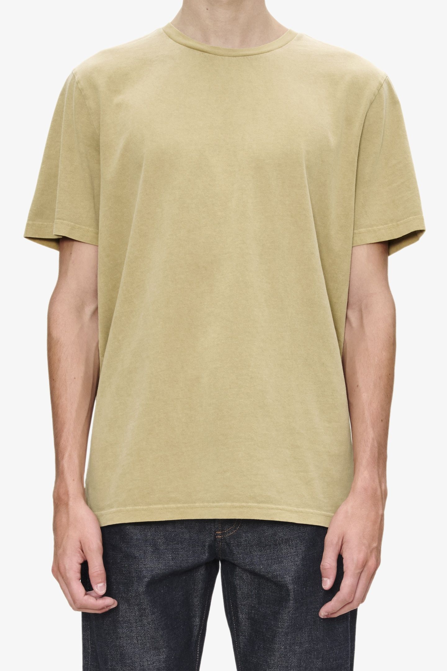 UNISEX T-SHIRT SHORT SLEEVE BEIGE 1