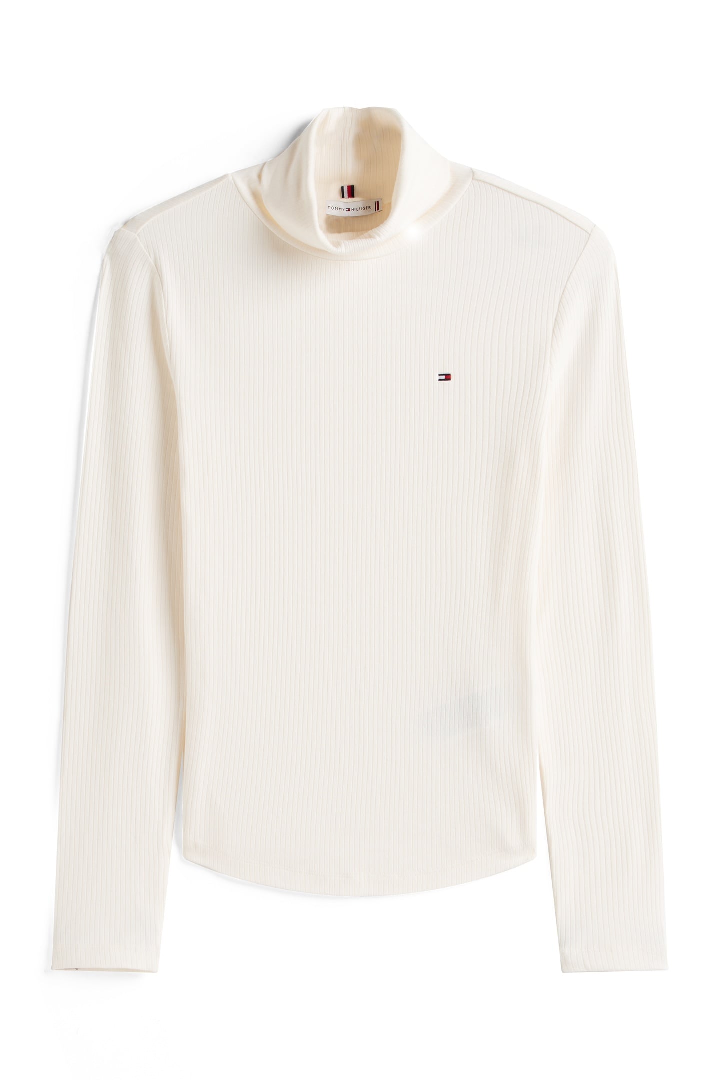 SLIM 5X2 RIB ROLL-NECK IVORY SILK 4