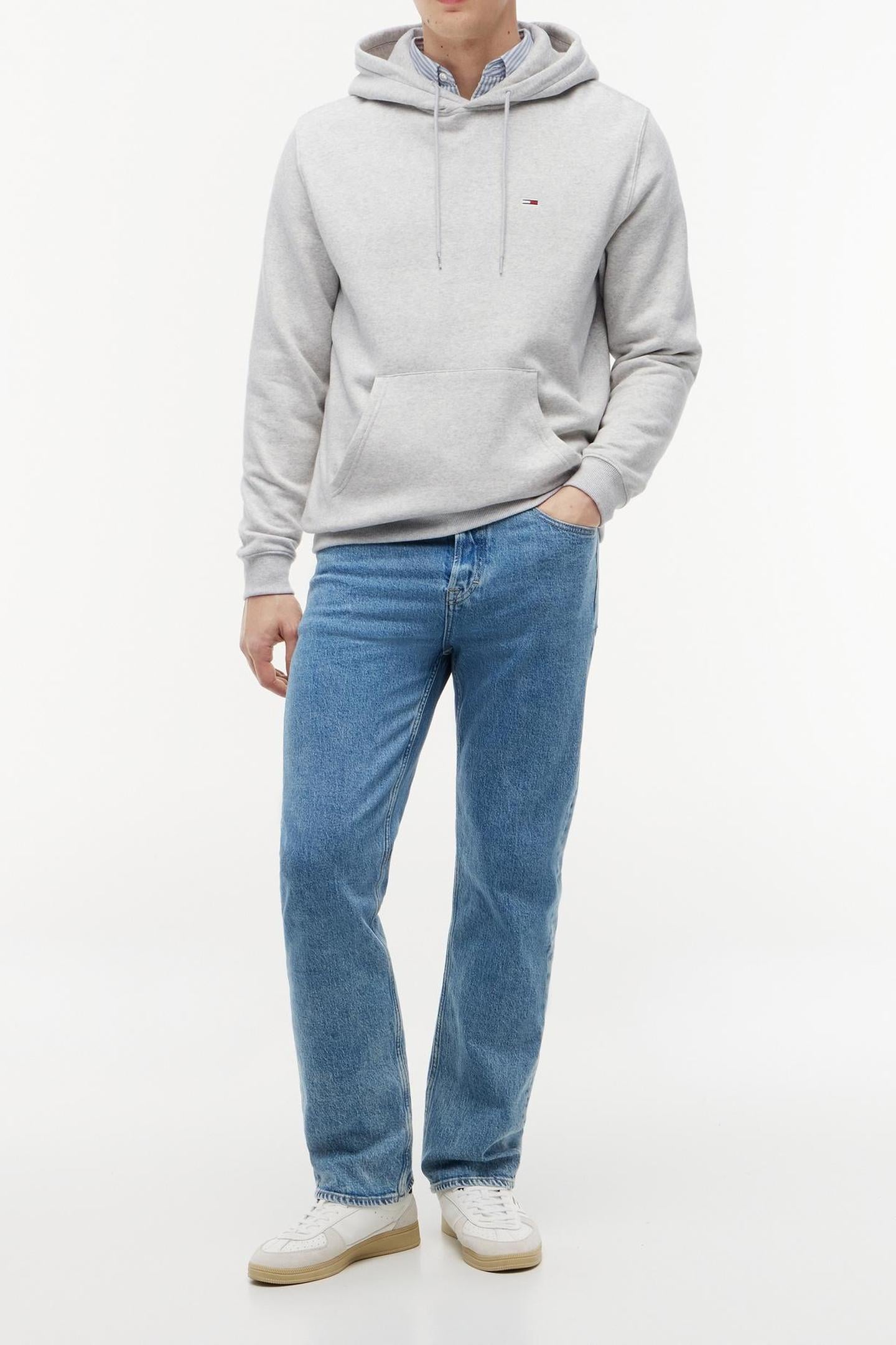TJM REG FLAG HOODIE SILVER GREY HEATHER 3