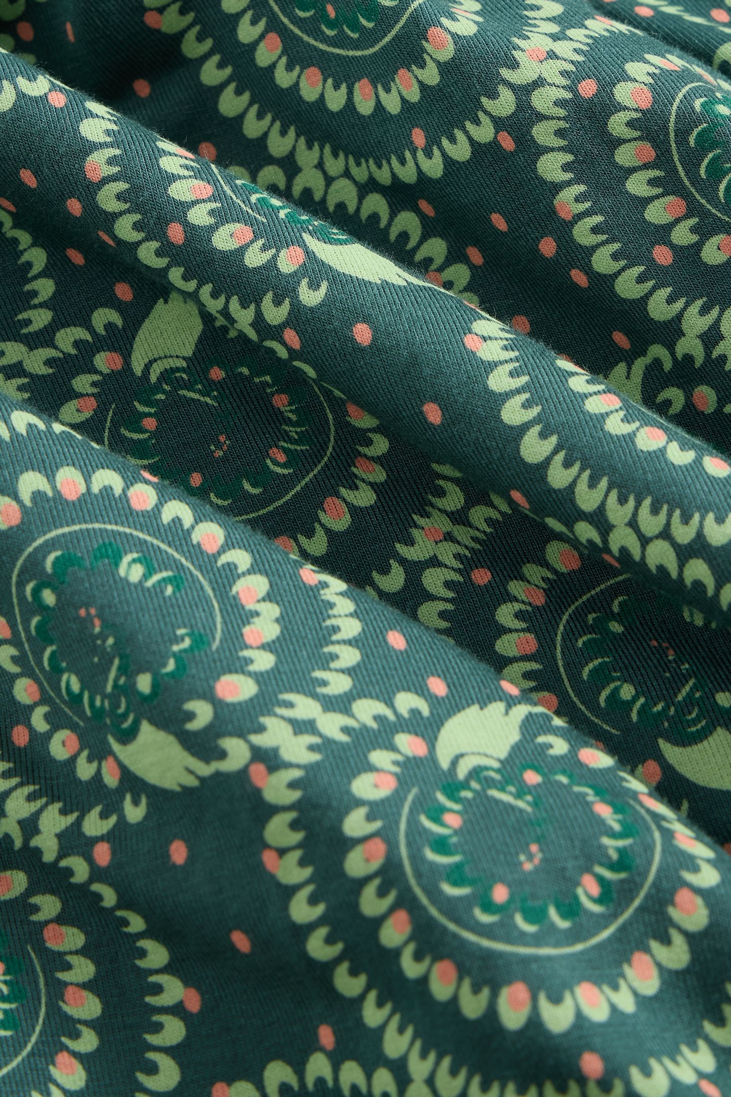 MADELINE JERSEY DRESS TEAL PRINT 6