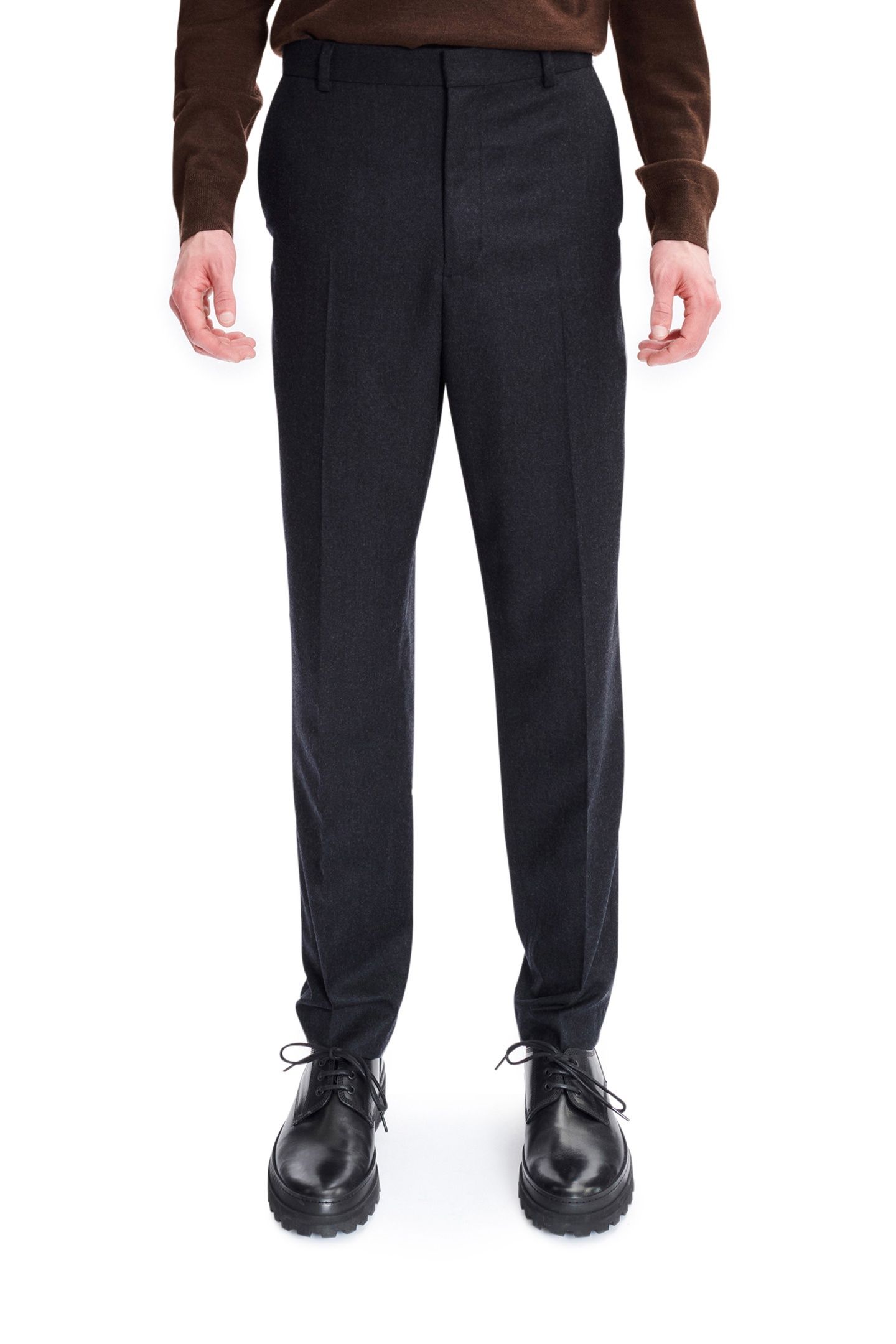 UNISEX TROUSERS MASSIMO HEATHERED CHARCOAL 1