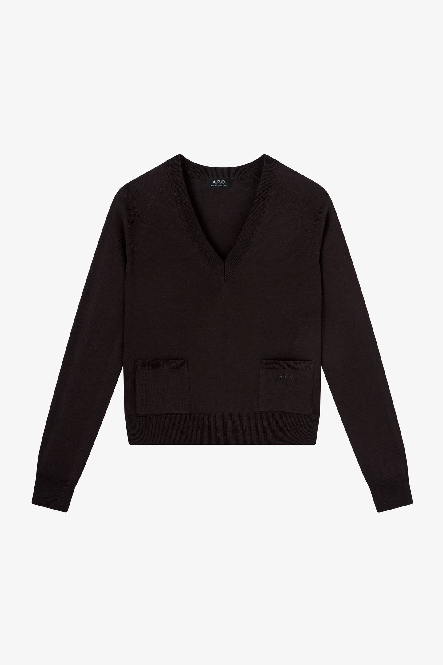 SWEATER V-NECK BROWN 2