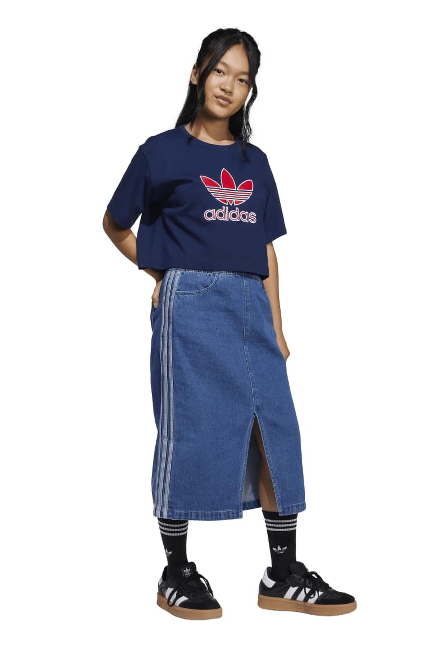 JUNIOR SKIRT MEDIUM BLUE DENIM 1